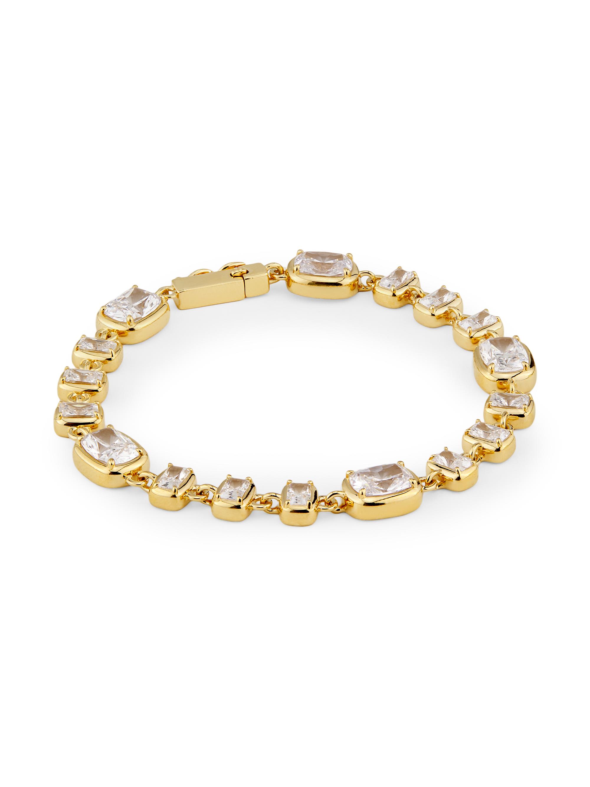 Adriana Orsini Women's Cabrete 18K-Gold-Plated & Cubic Zirconia Line Bracelet - Gold