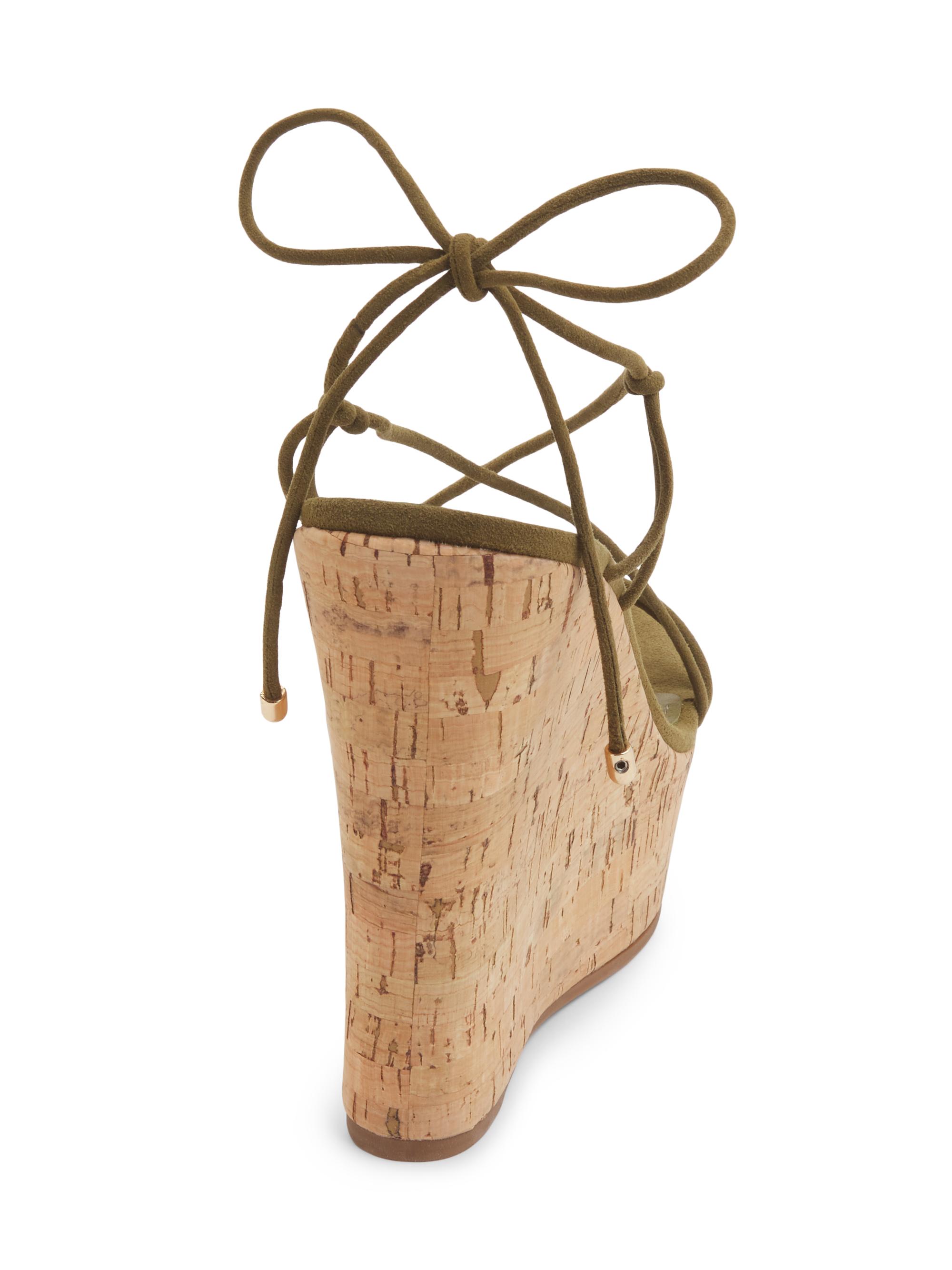 Calabria 100MM Suede Platform Wedge Sandals