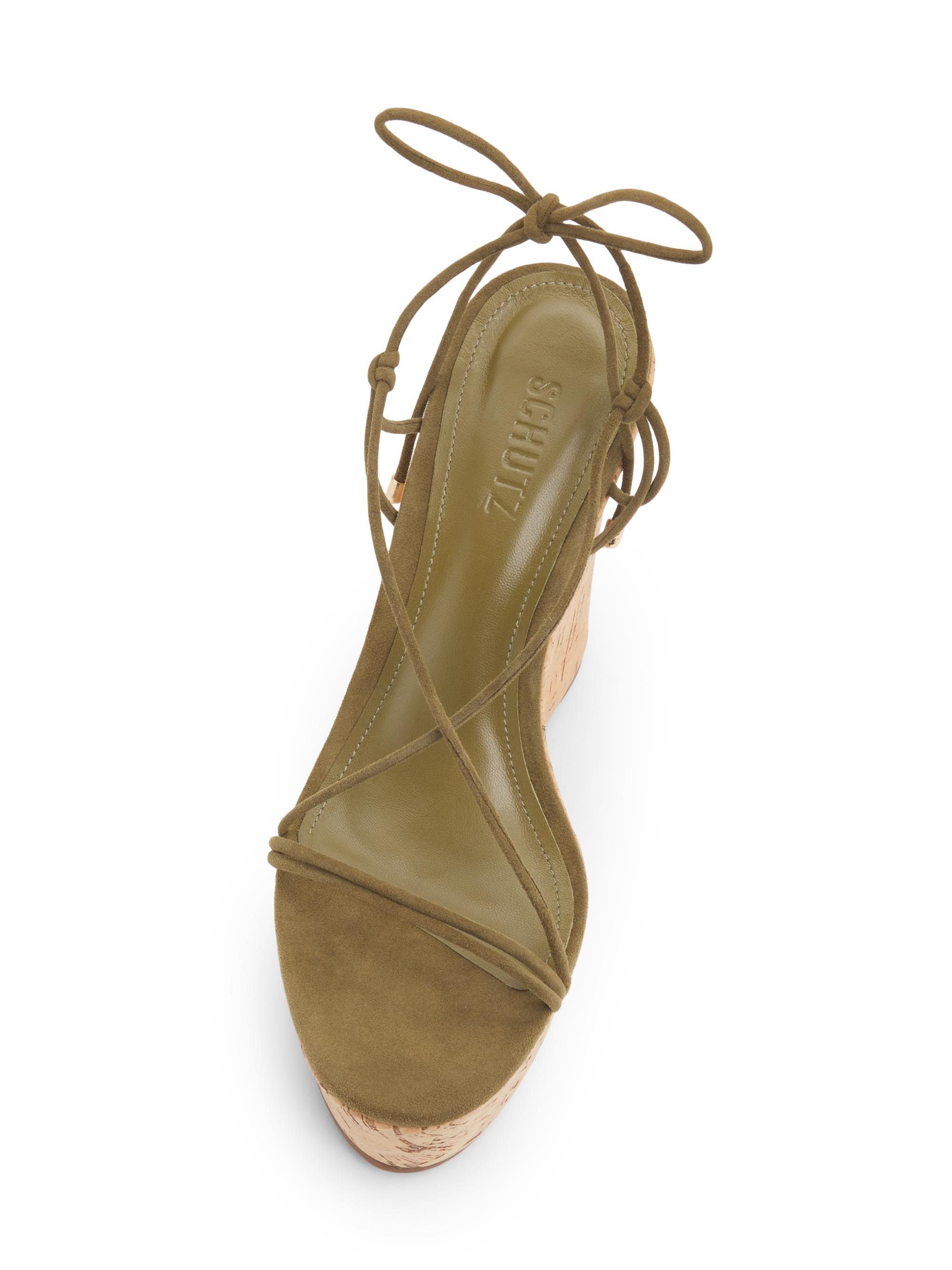 Calabria 100MM Suede Platform Wedge Sandals