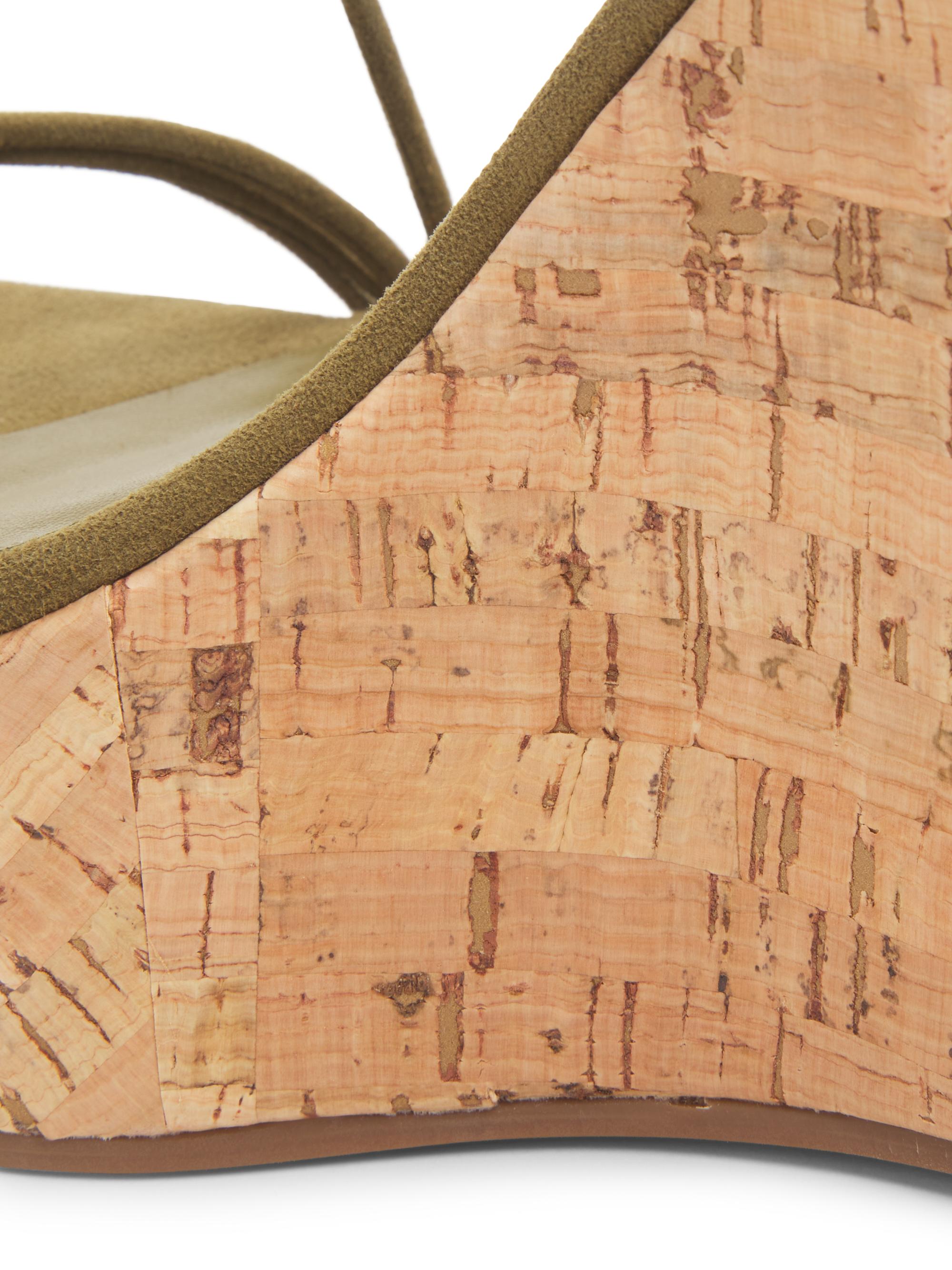 Calabria 100MM Suede Platform Wedge Sandals