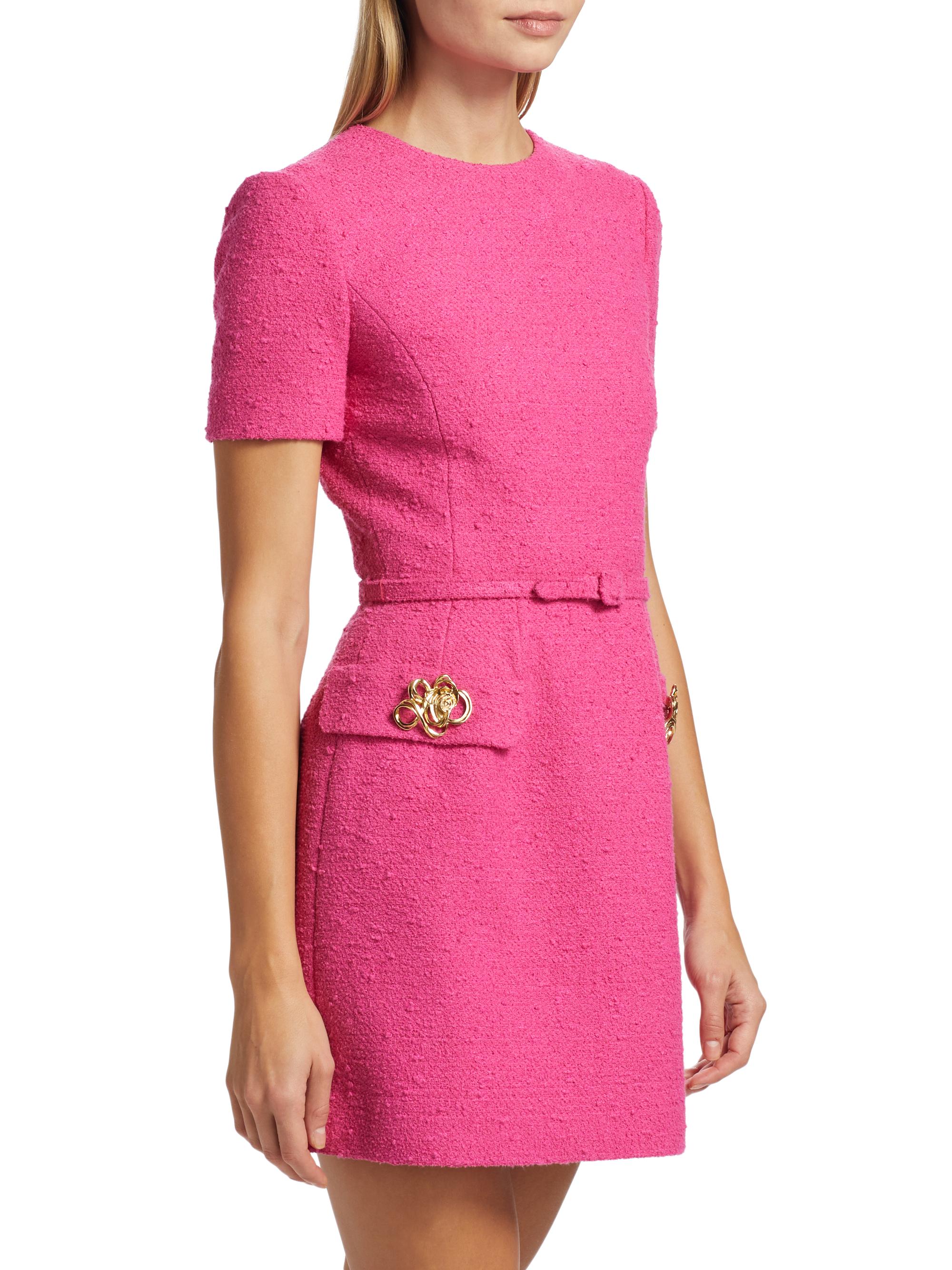 ワンピース herlipto San Rocco Tweed Knit Dress pink ワンピース herlipto San Rocco Tweed Knit Dress pink ワンピース