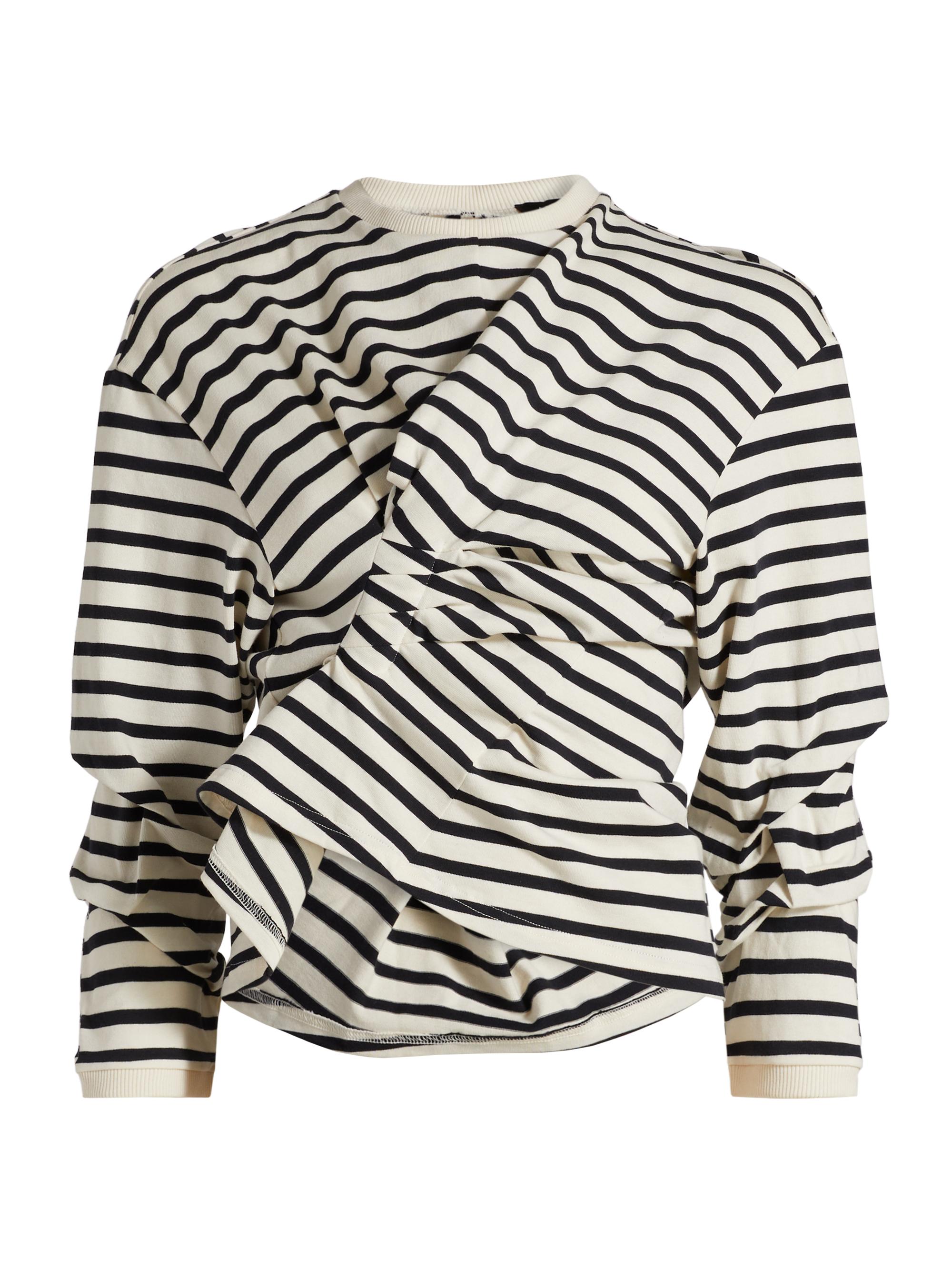 a.w.a.k.e. mode トップス Awake mode women's white cotton top with slipper – Loop