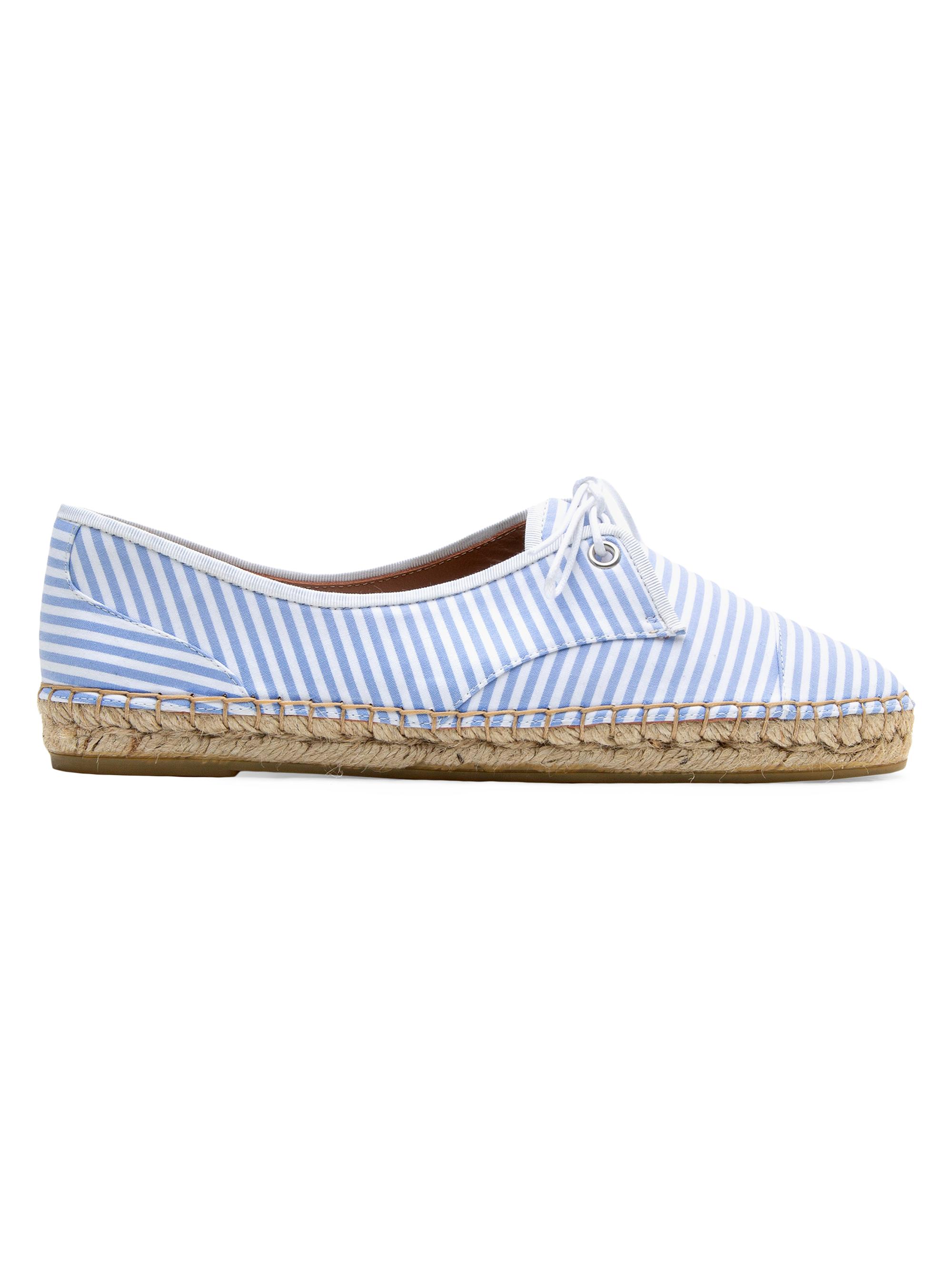 Malone Souliers Women's  x Tabitha Simmons Tyler Cotton Espadrilles - Baby Blue White