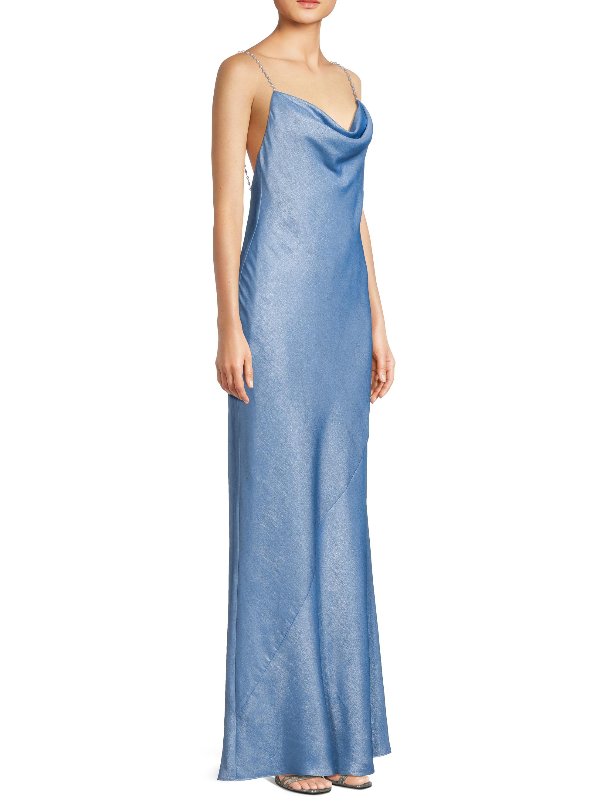 Liv Foster Lola Foiled A-Line Gown | Saks Fifth Avenue