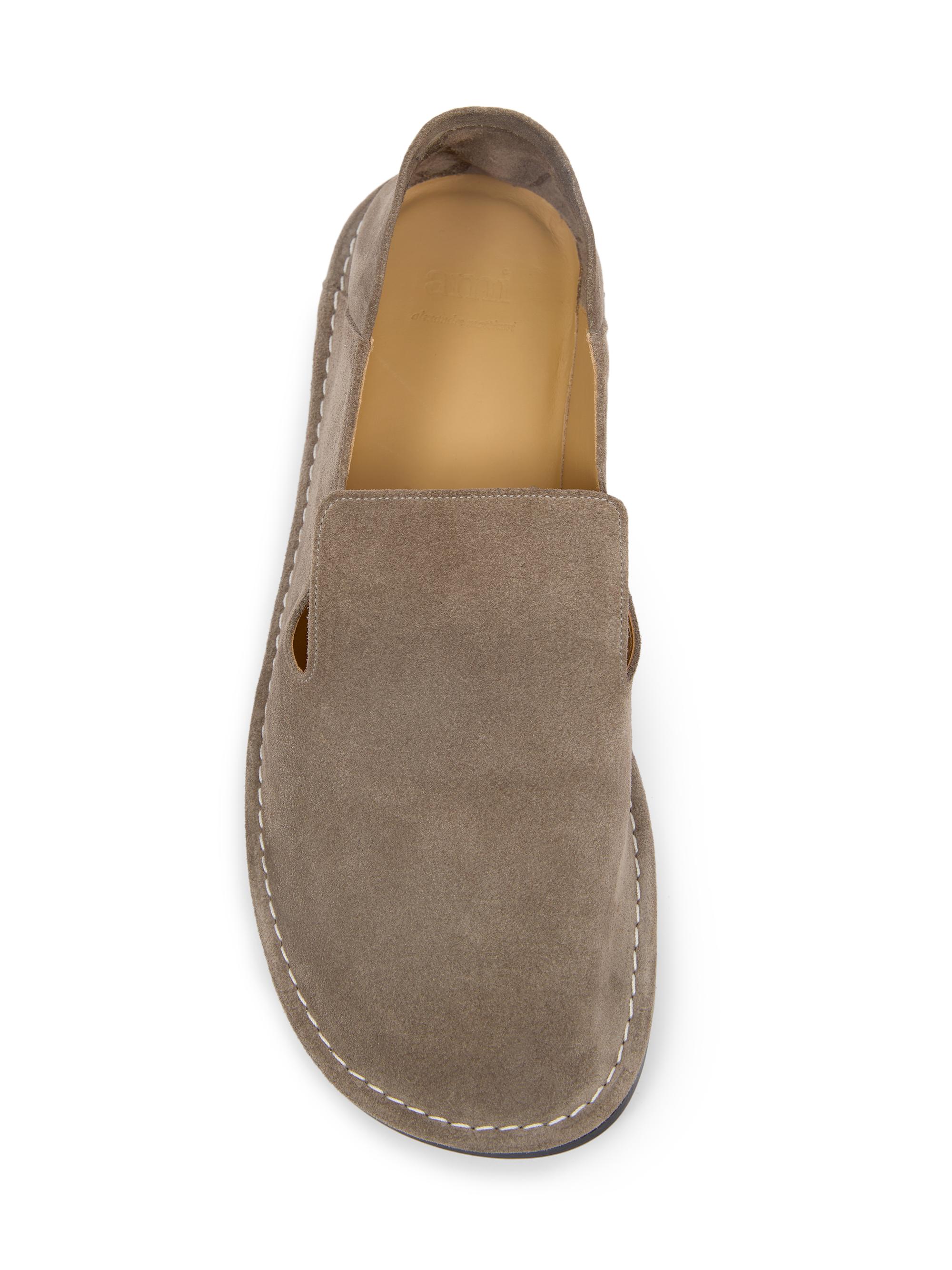 ami AMI Paris Midi Leather Slippers | Saks Fifth Avenue