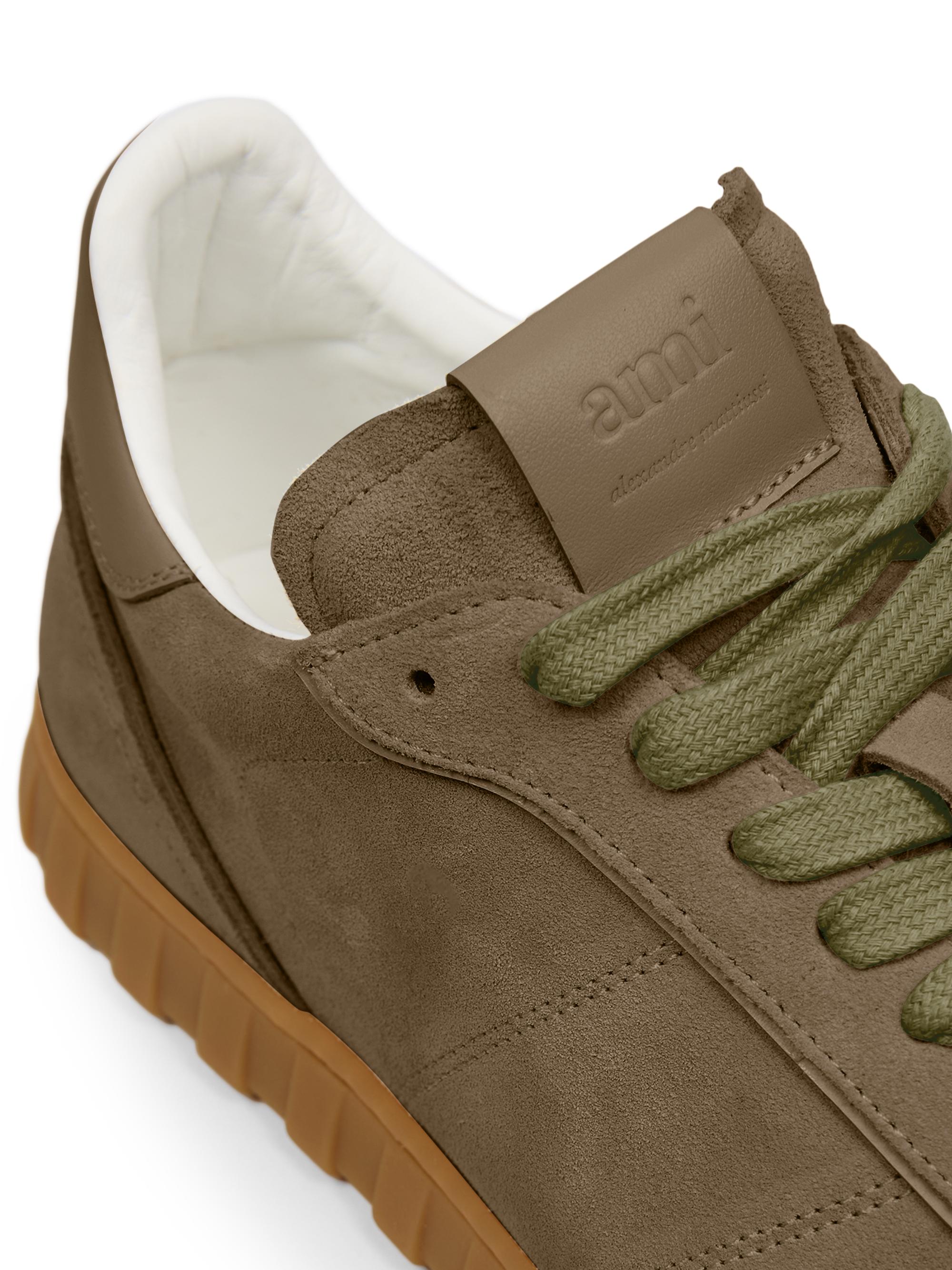 AMI Paris Slim Leather Low-Top Sneakers | Saks Fifth Avenue