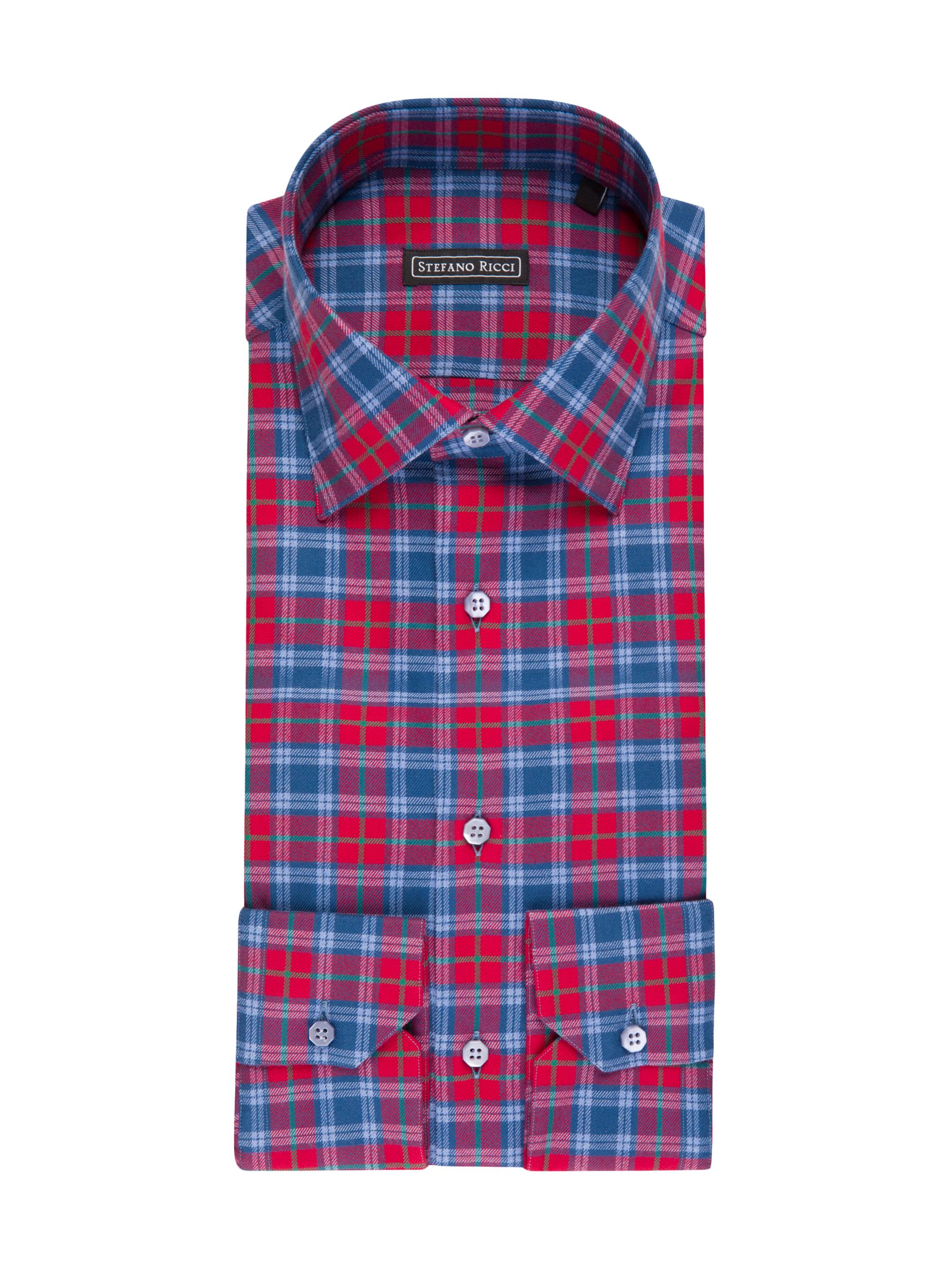 Stefano Ricci Men's Cotton Asti Shirt - Rouge