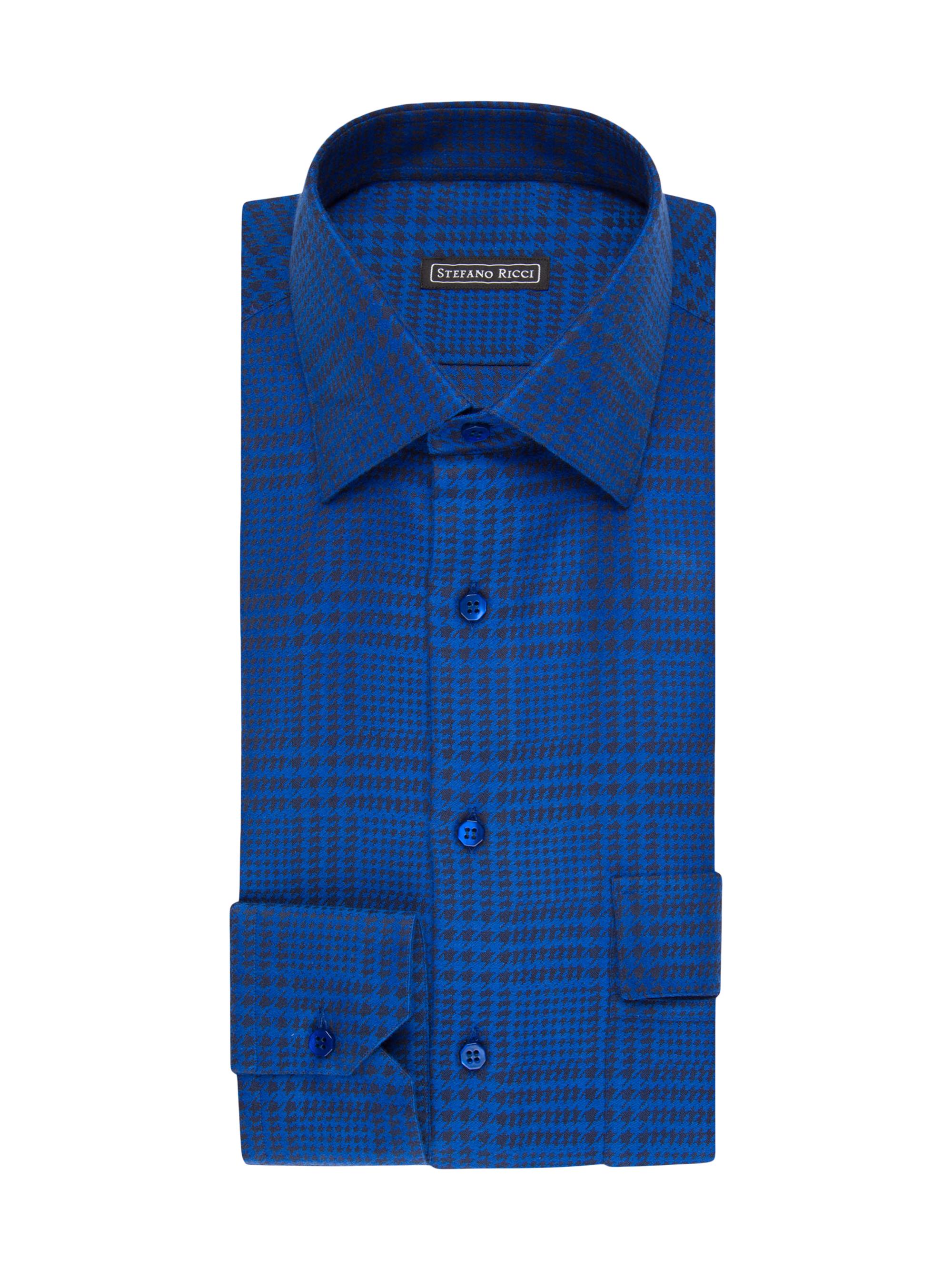 Stefano Ricci Men's Handmade Alba Shirt - Sapphire