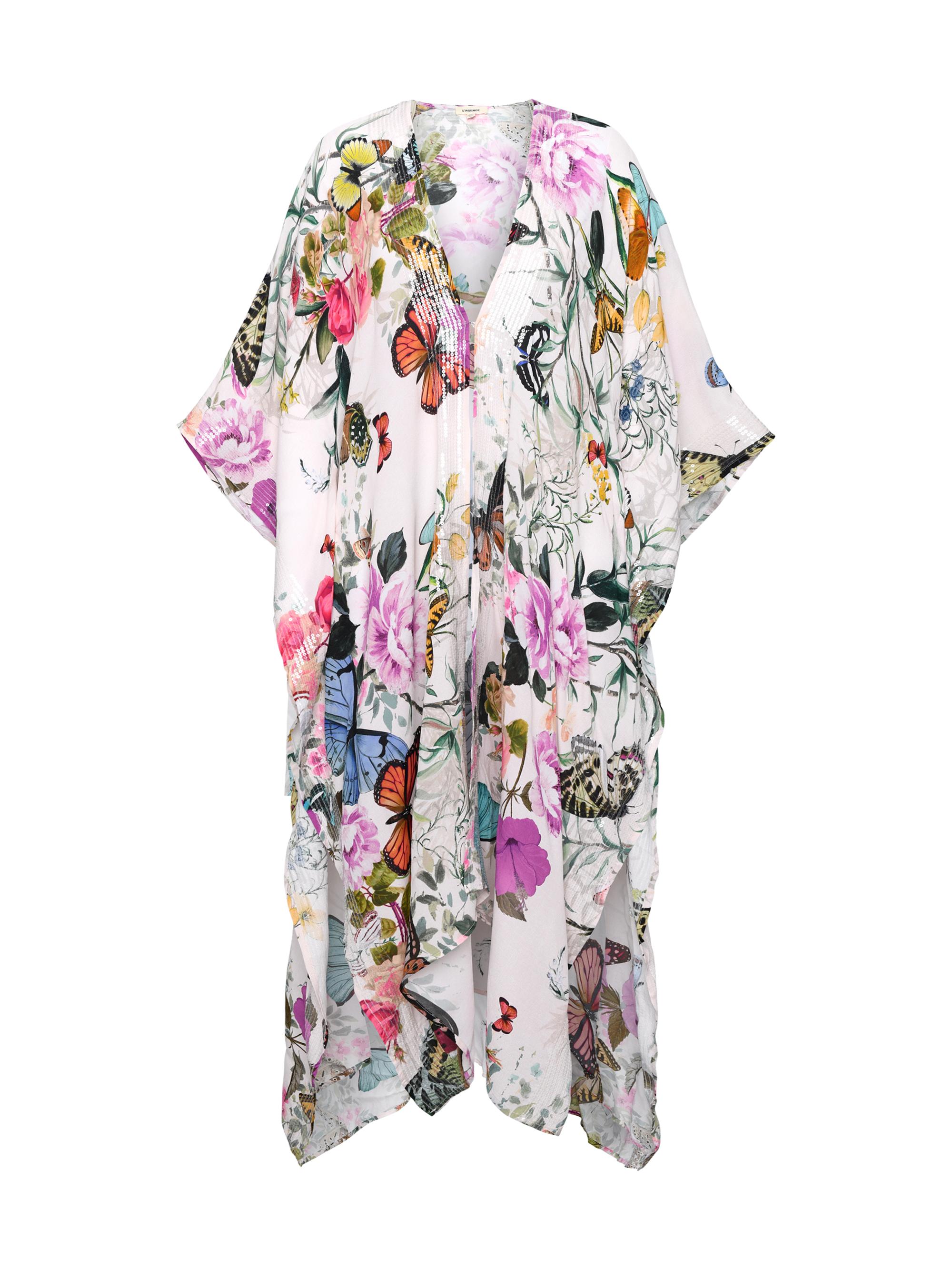 L'AGENCE Women's Butterfly Kara Cover-Up Maxi Dress -