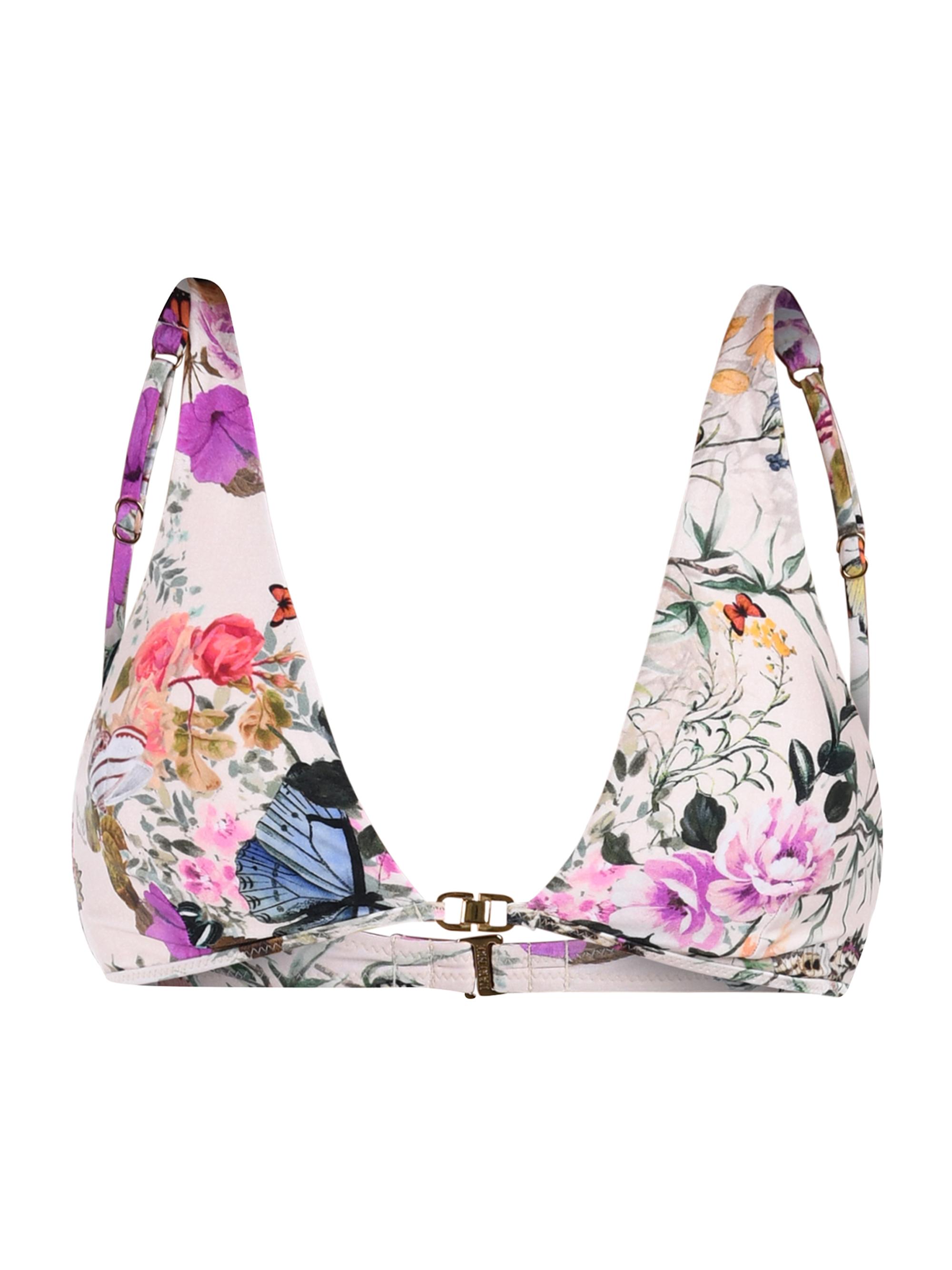 L'AGENCE Women's Butterfly Lexie Floral Triangle Bikini Top -