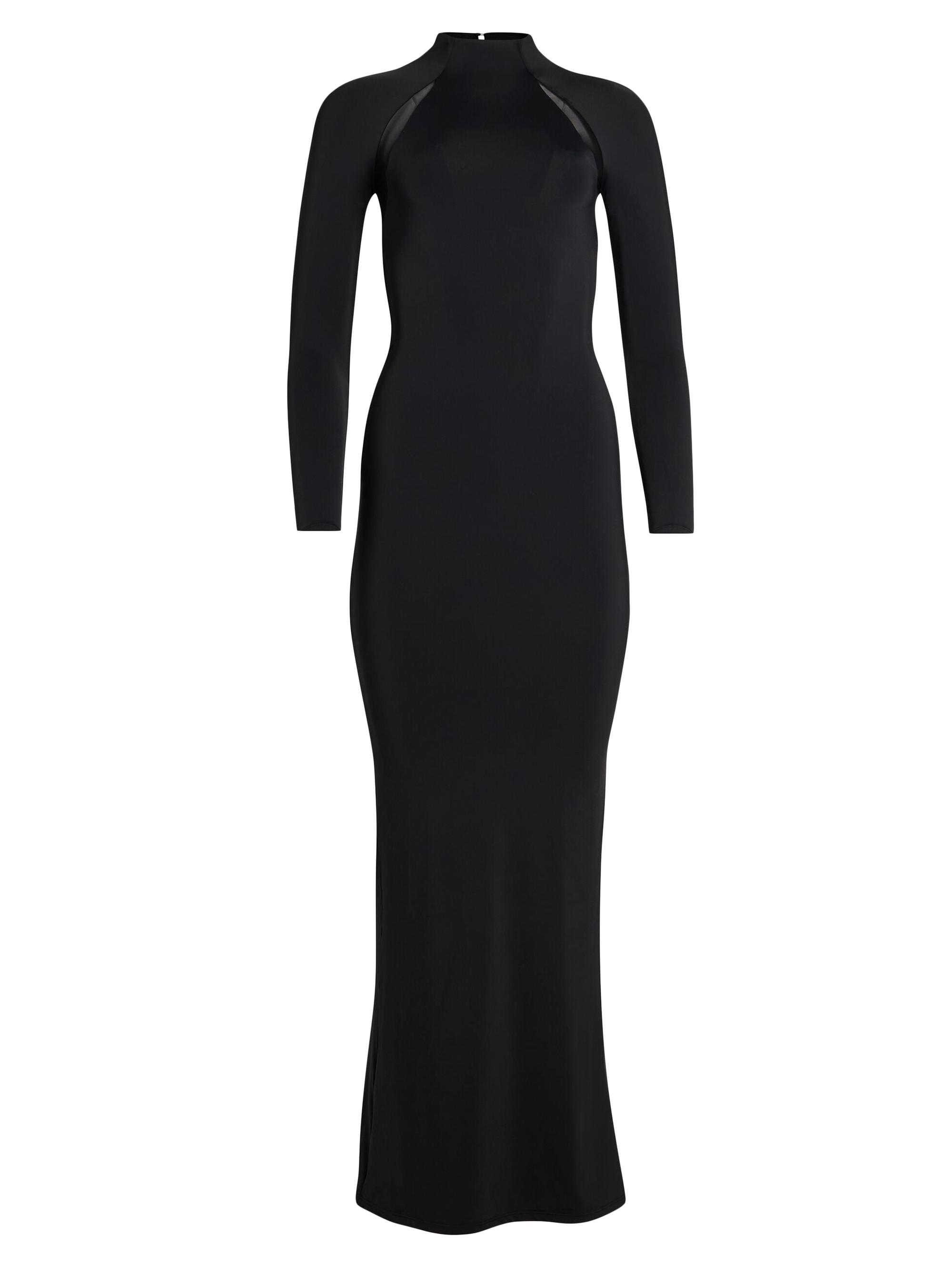 Ser.o.ya Women's Krystal Maxi Dress with Mesh Paneling - Black