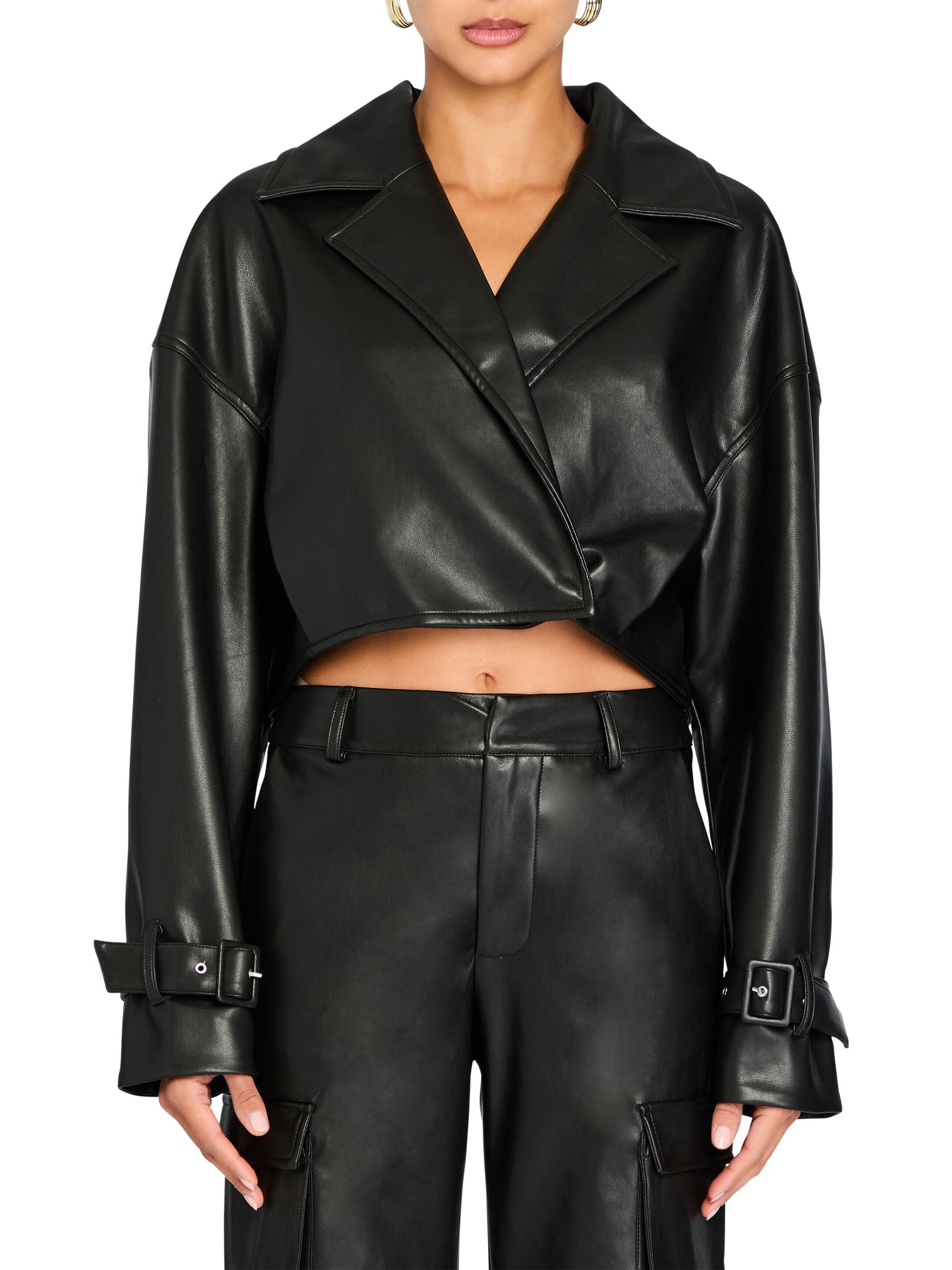 ジャケット・アウター theredthread S leather jacket cropped S leather jacket cropped THEREDTHREAD