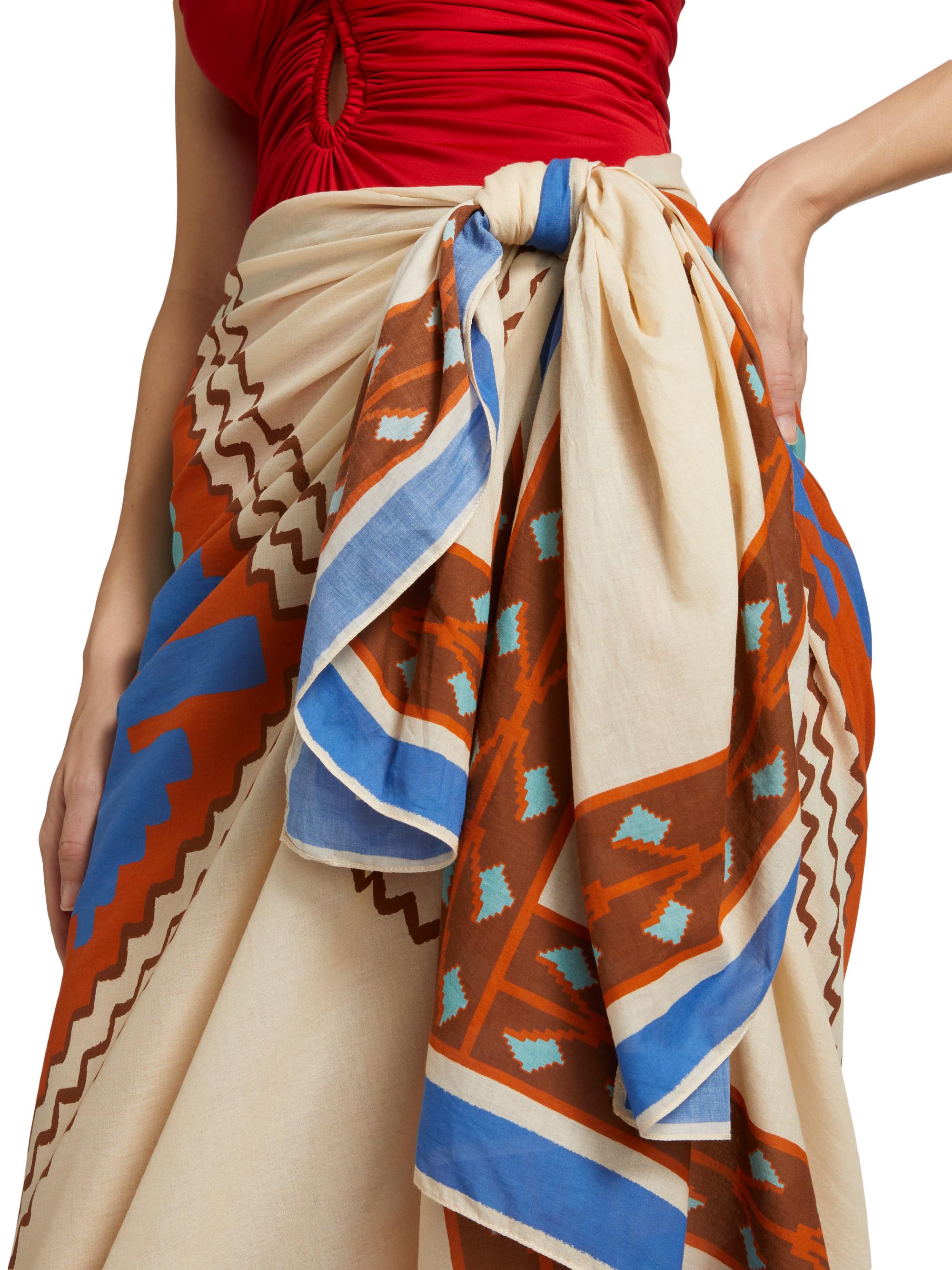 Johanna Ortiz Printed Cotton Pareo | Saks Fifth Avenue
