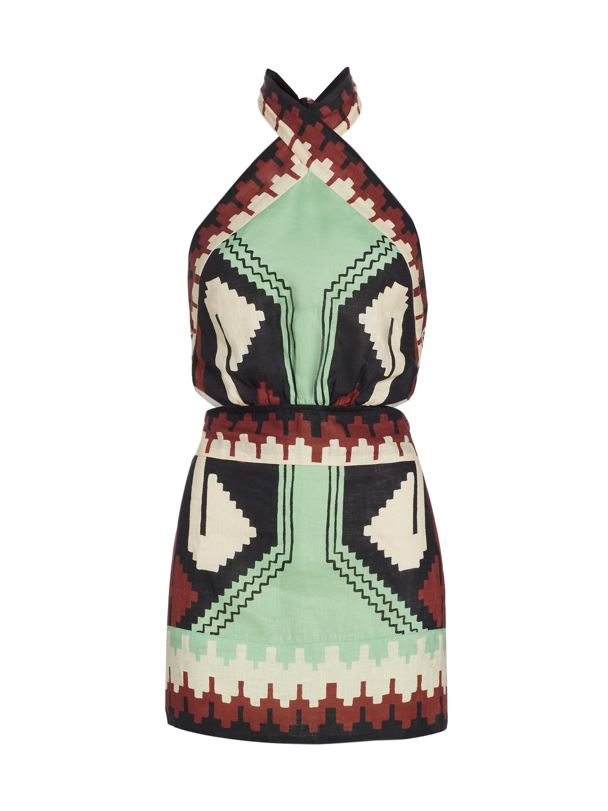 silk slip dress mini Ochi Mini Slip Dress in Satin Polar Blue