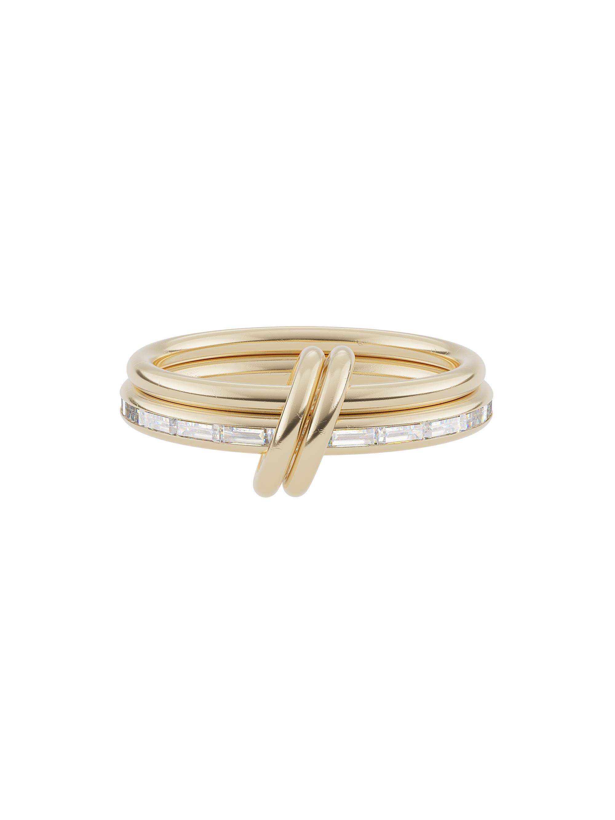 Spinelli Kilcollin Women's Leora 18K Yellow Gold & 0.5 TCW Diamond Two-Row Ring - Yellow Gold
