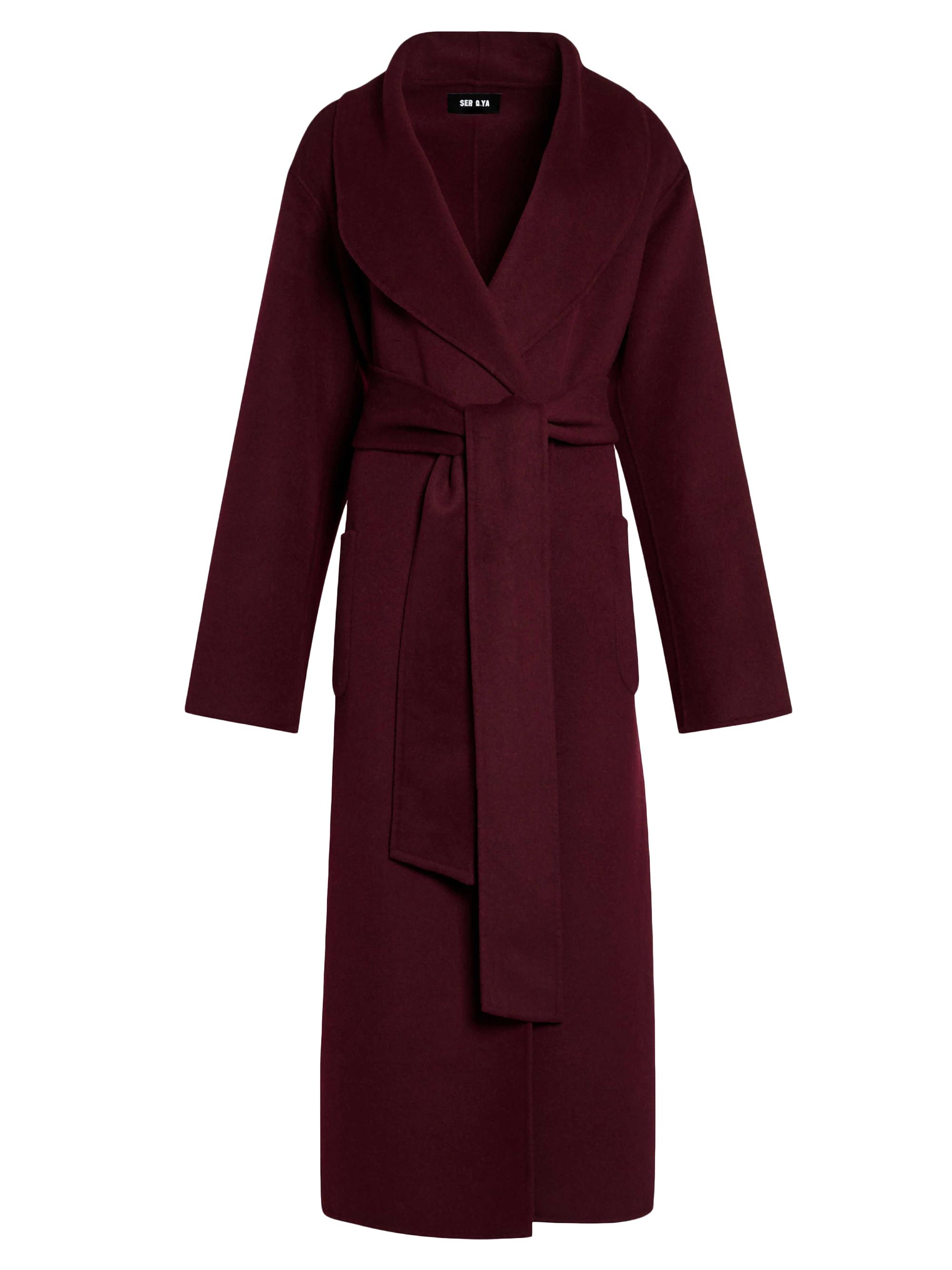 Ser.o.ya Women's Mavis Wool Coat - Merlot