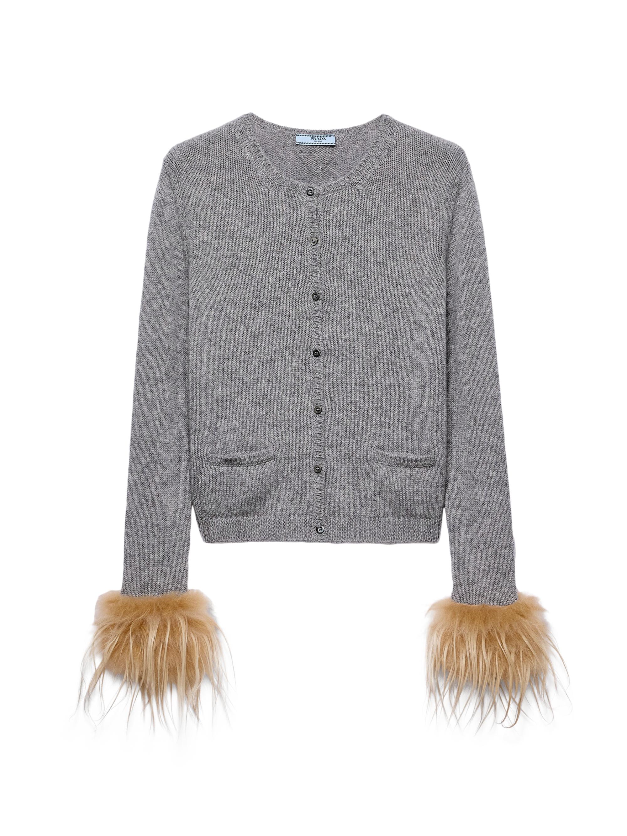 Prada Women's Cashmere Cardigan - Grey