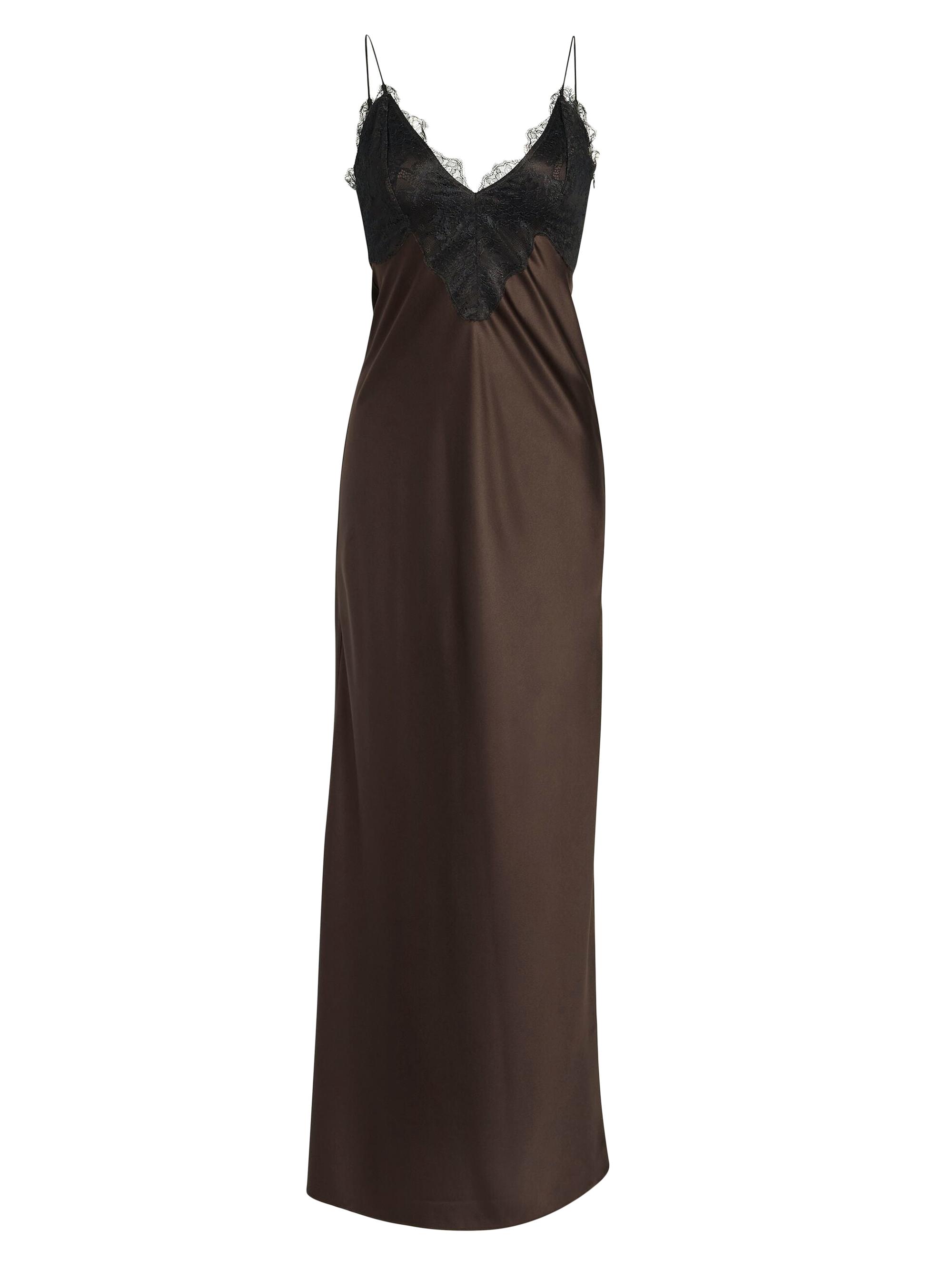 Ser.o.ya Women's Grenache Satin Maxi Dress - Ash Brown