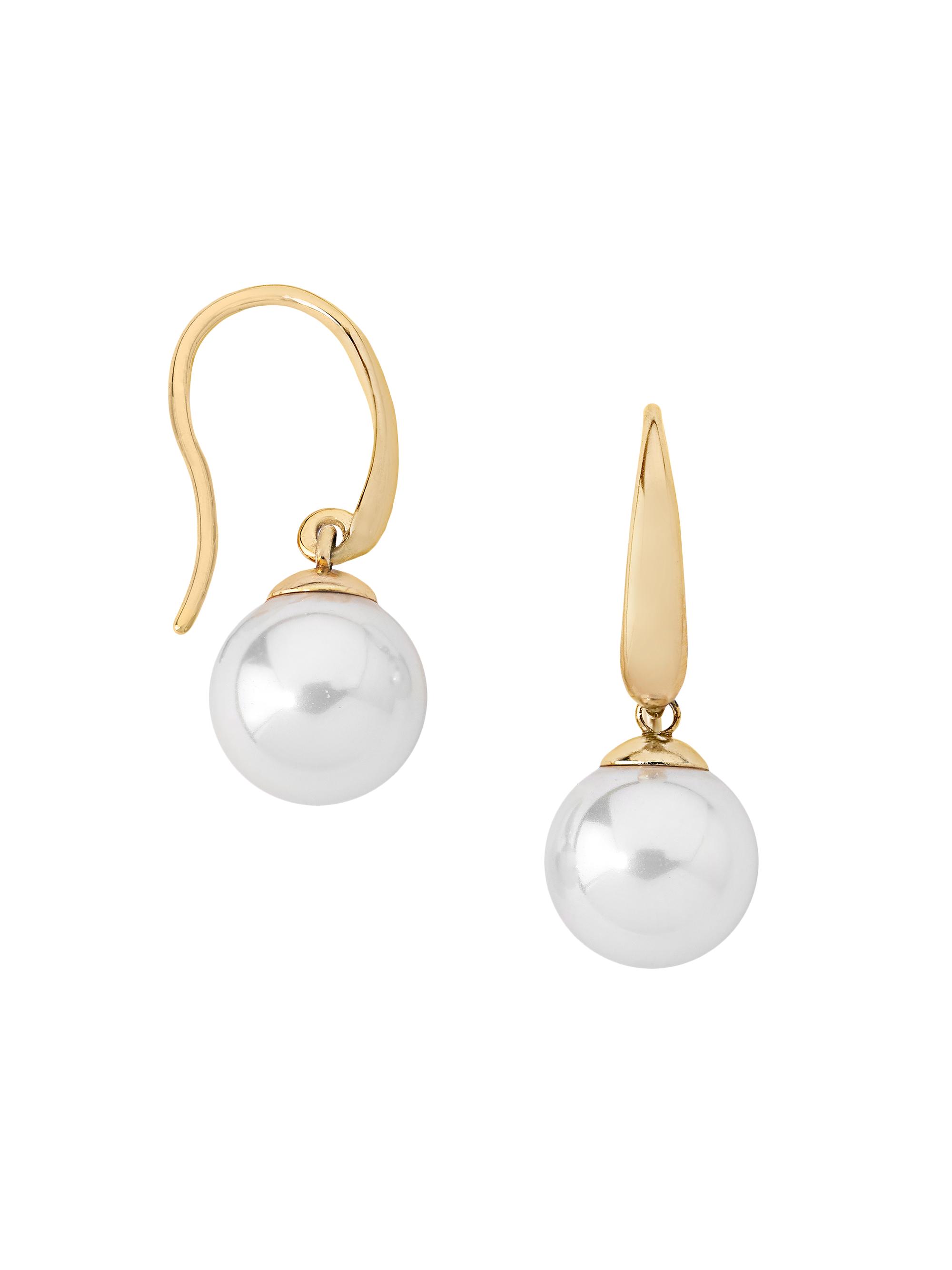 Majorica Women's Nuada 18K-Gold-Plated & Mother-Of-Pearl Drop Earrings - Pearl