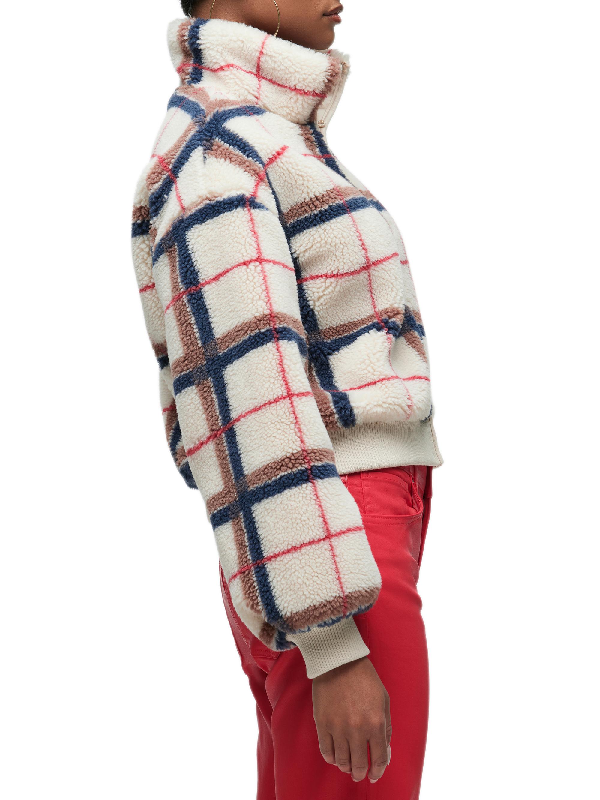 Hudson Jeans Plaid Hook & Eye Sherpa Jacket | Saks Fifth Avenue