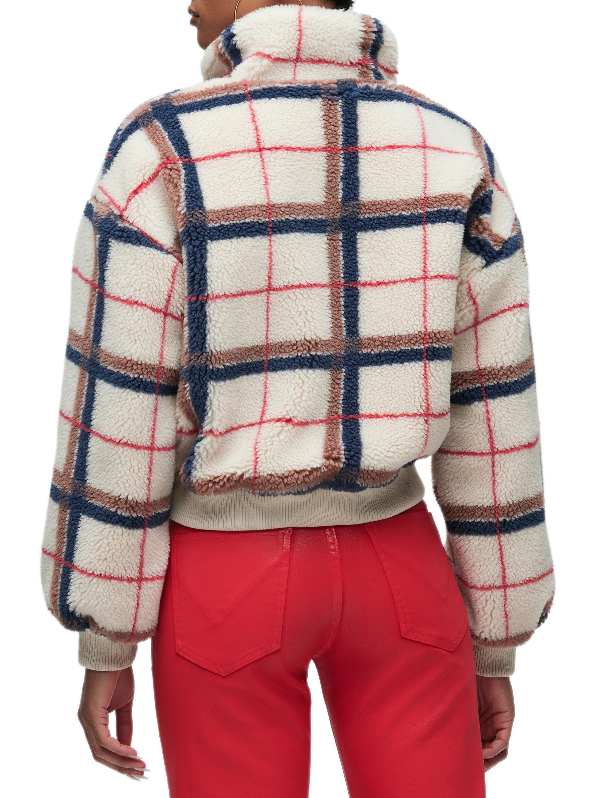 Hudson Jeans Plaid Hook & Eye Sherpa Jacket | Saks Fifth Avenue