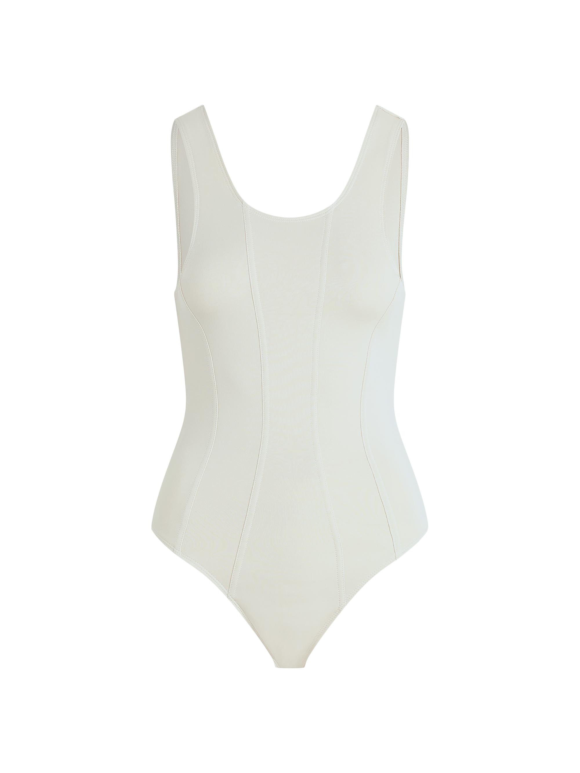 Hudson Jeans Women's Scoopneck Sleeveless Bodysuit - Creme