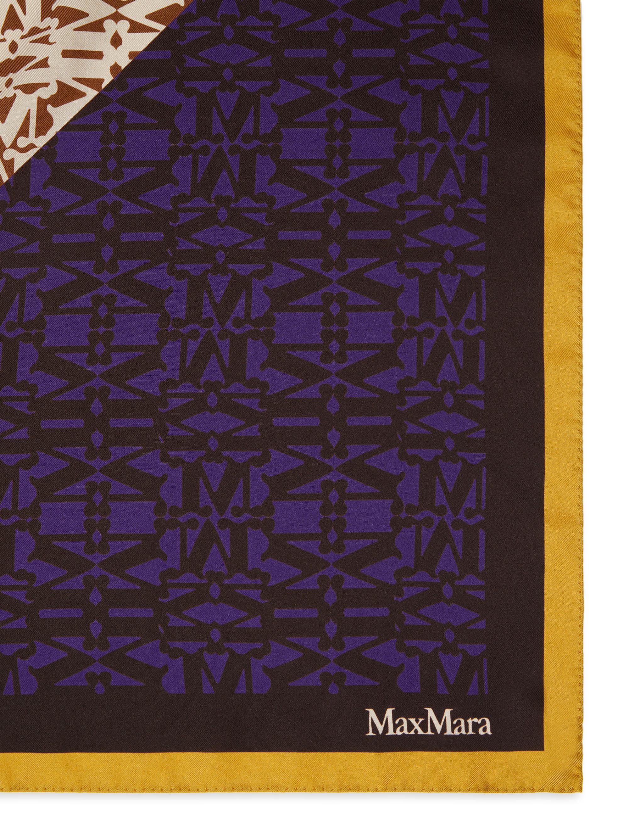 Max Mara Women's Stole Silk Foulard Scarf - Purple