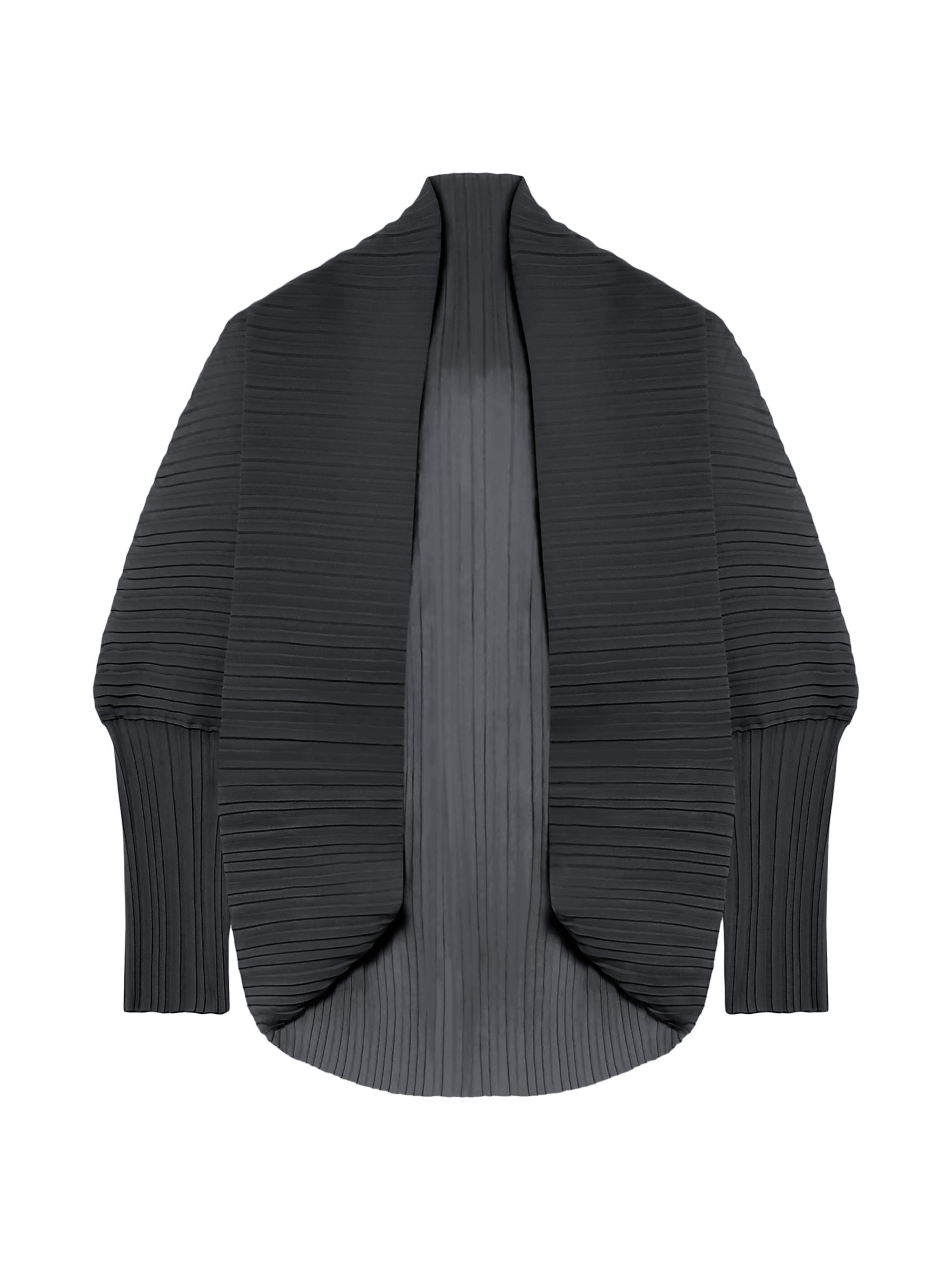 Max Mara Women's Vesuvio Plissé Wrap Cape Poncho - Black