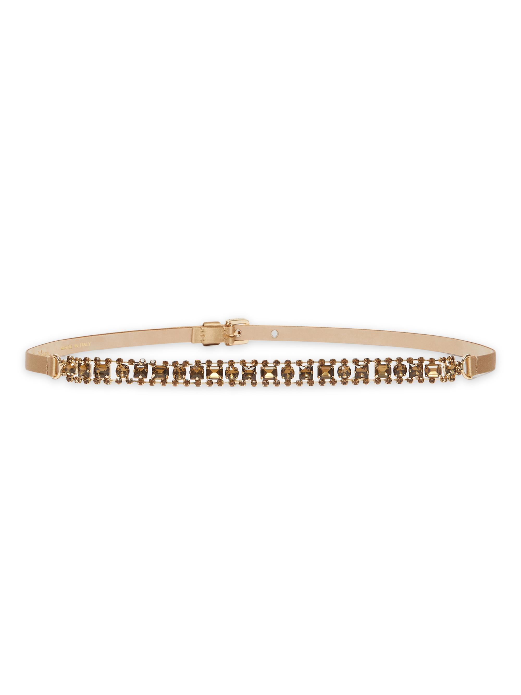 Max Mara Women's Gioras Embellished Belt - Bronze