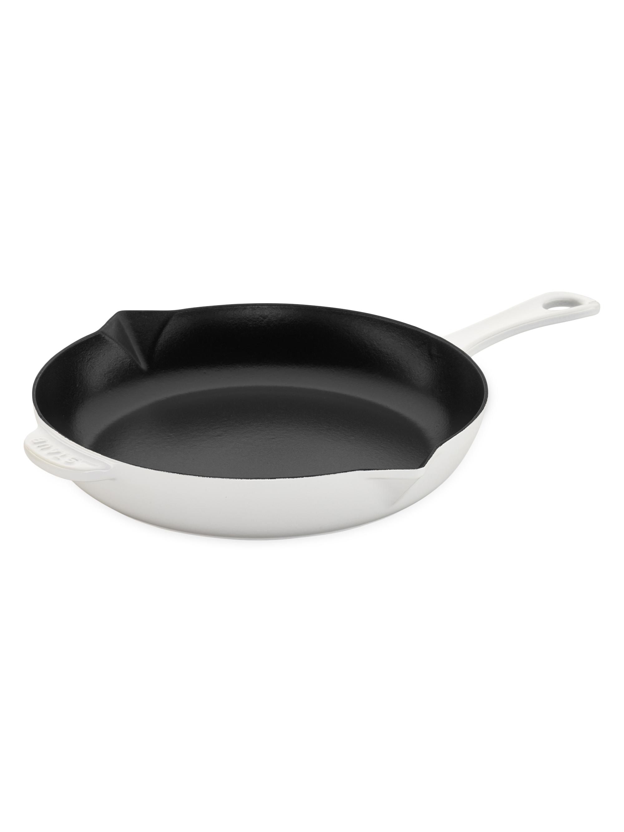 Staub Cast Iron 10''Fry Pan - White