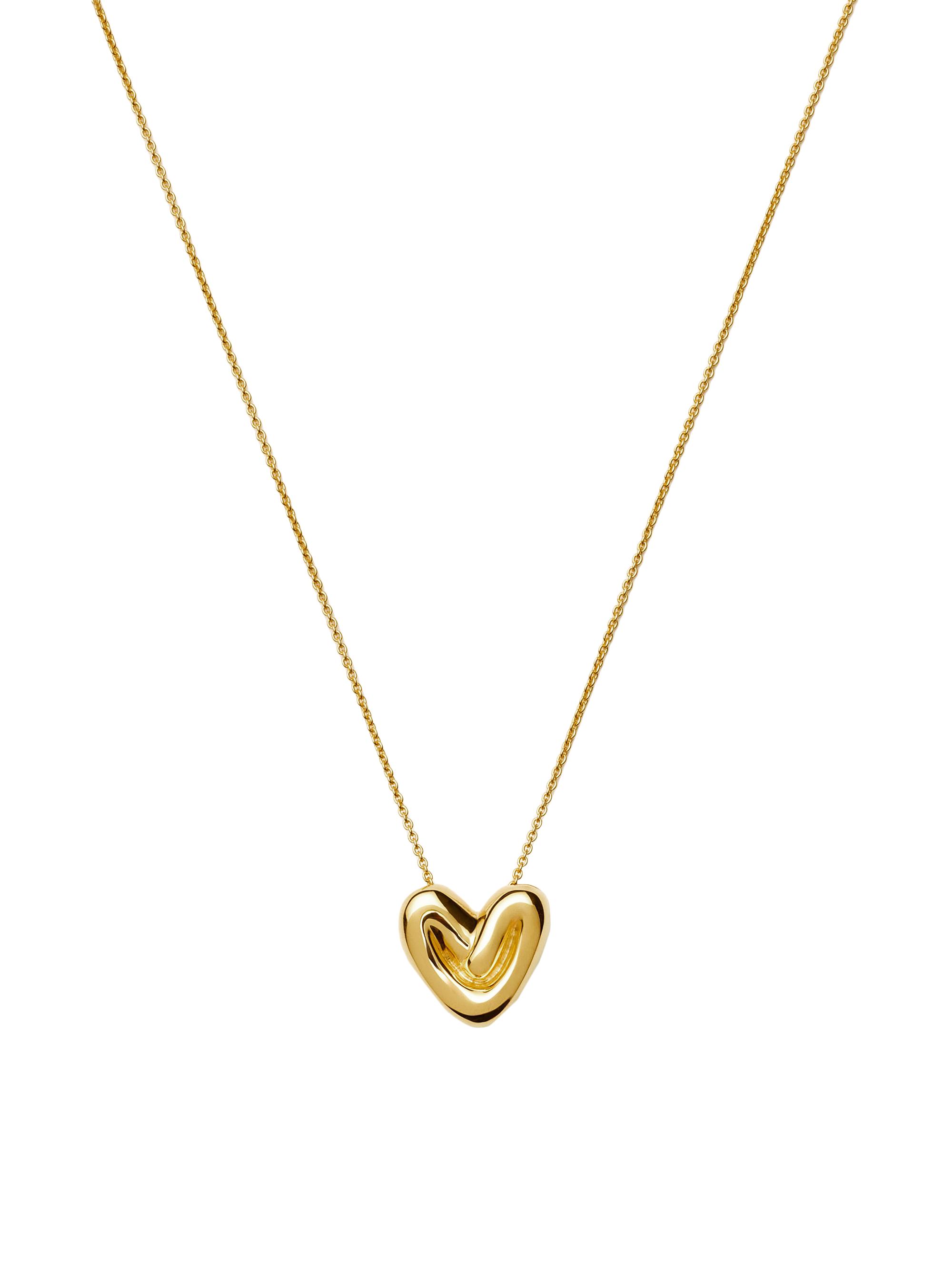 Missoma Women's 18K-Gold-Plated Puffy Heart Pendant Necklace - Gold