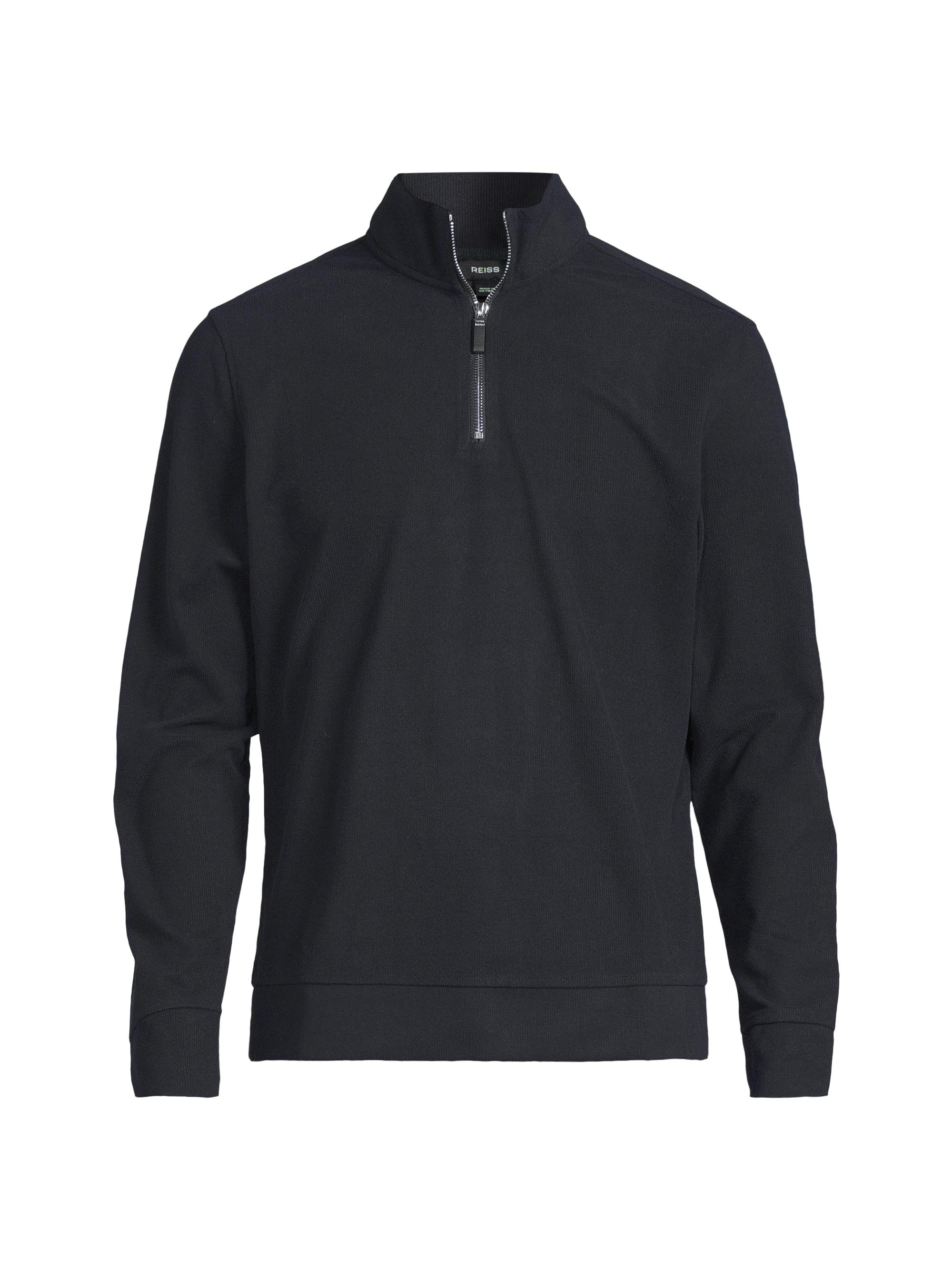 Reiss Men's Creek Quarter-Zip Sweater - Navy