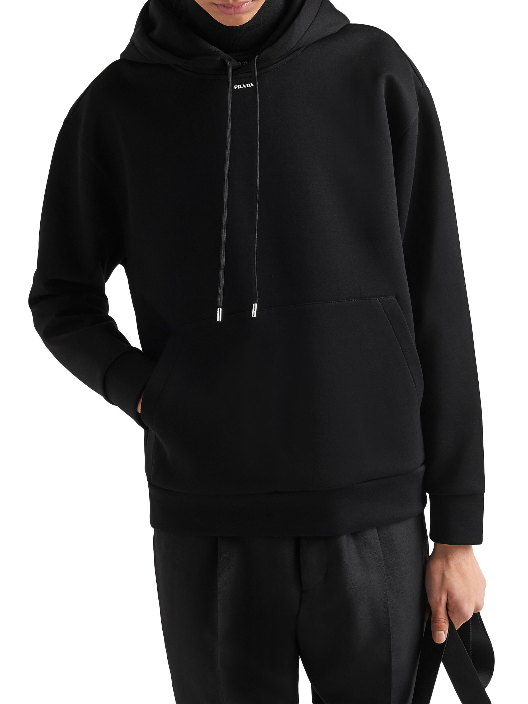 Prada Technical Cotton Hoodie | Saks Fifth Avenue