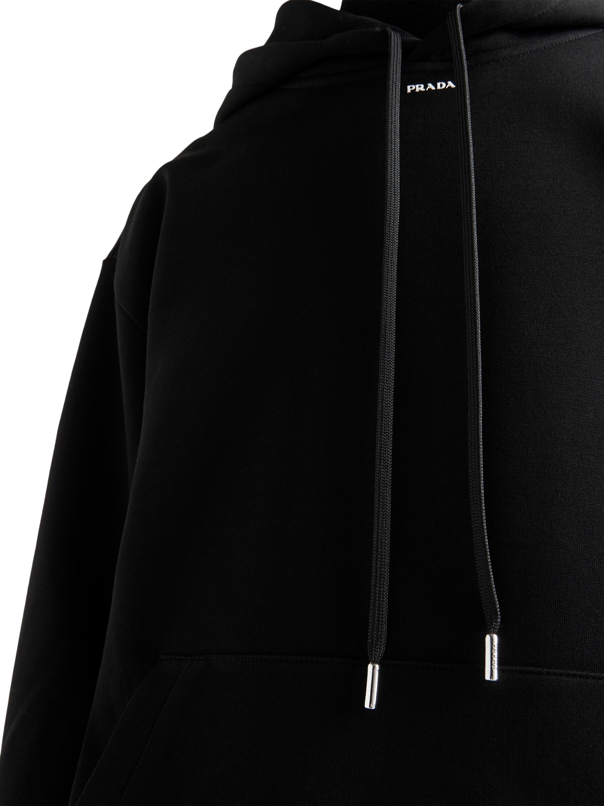 Prada Technical Cotton Hoodie | Saks Fifth Avenue