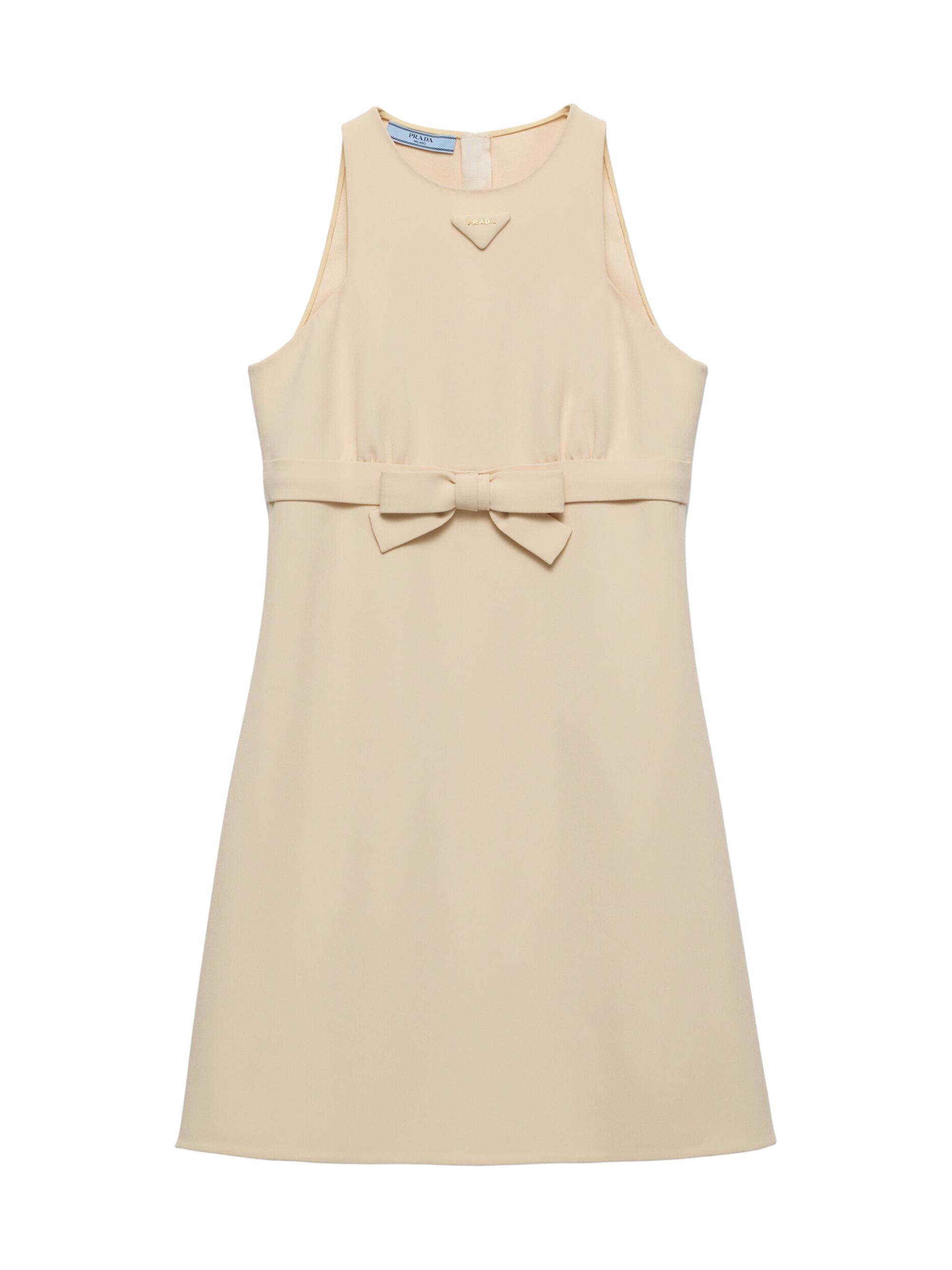 Prada Women's Sable Compact Mini-Dress - Beige Khaki