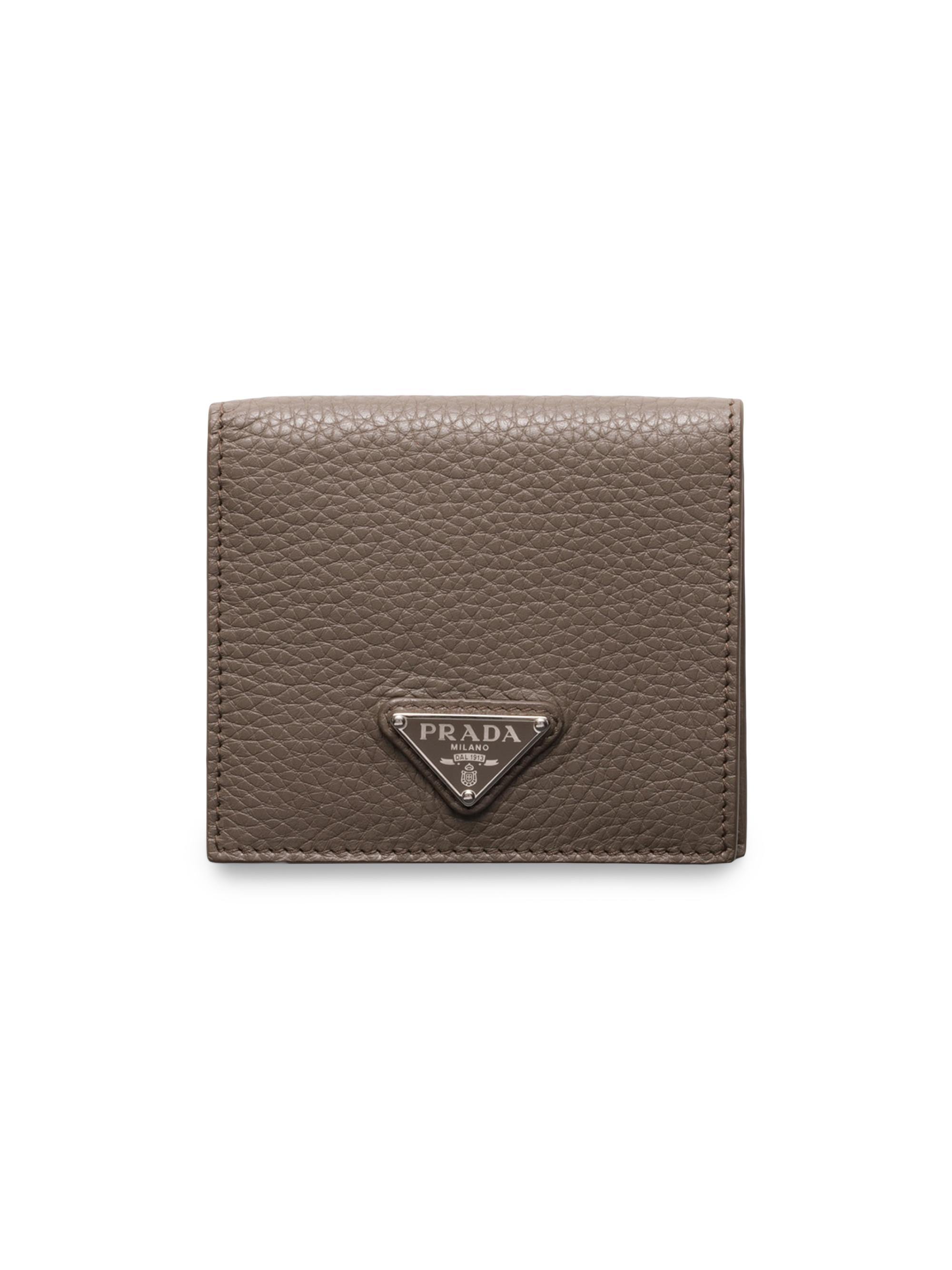 Prada Men's Leather Wallet - Brown