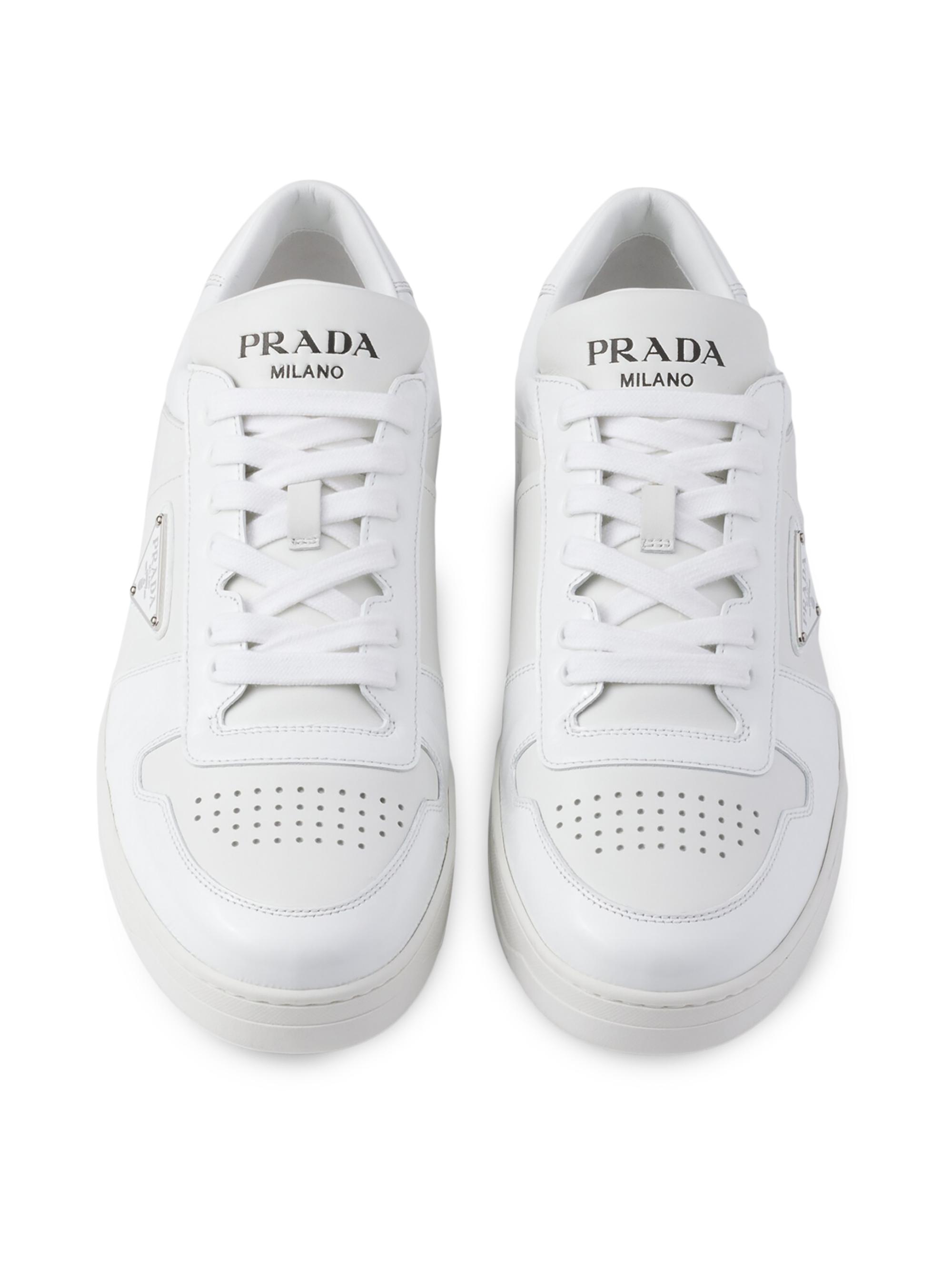 PRADAスニーカー【美品】 Prada Downtown Leather Sneakers | Saks Fifth Avenue