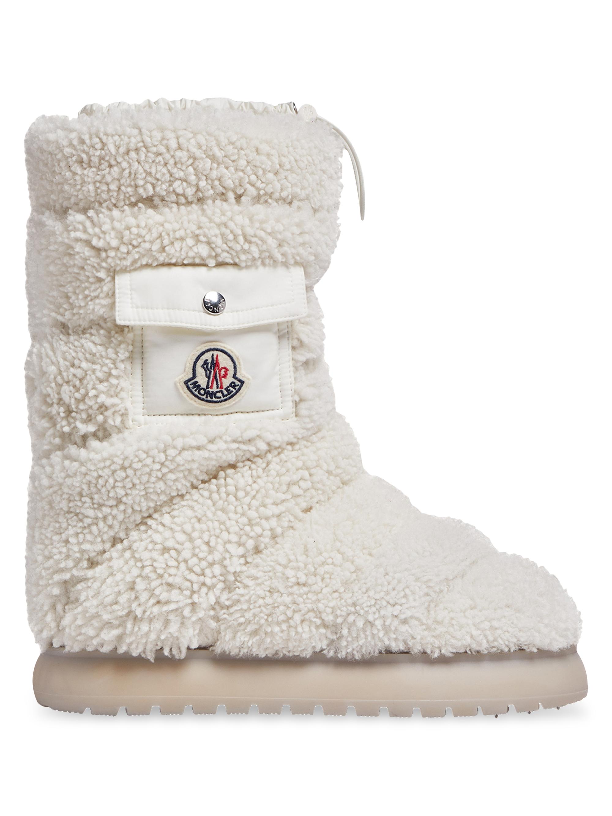 Moncler Women's Gaia Pocket Mid Snow Boots - White