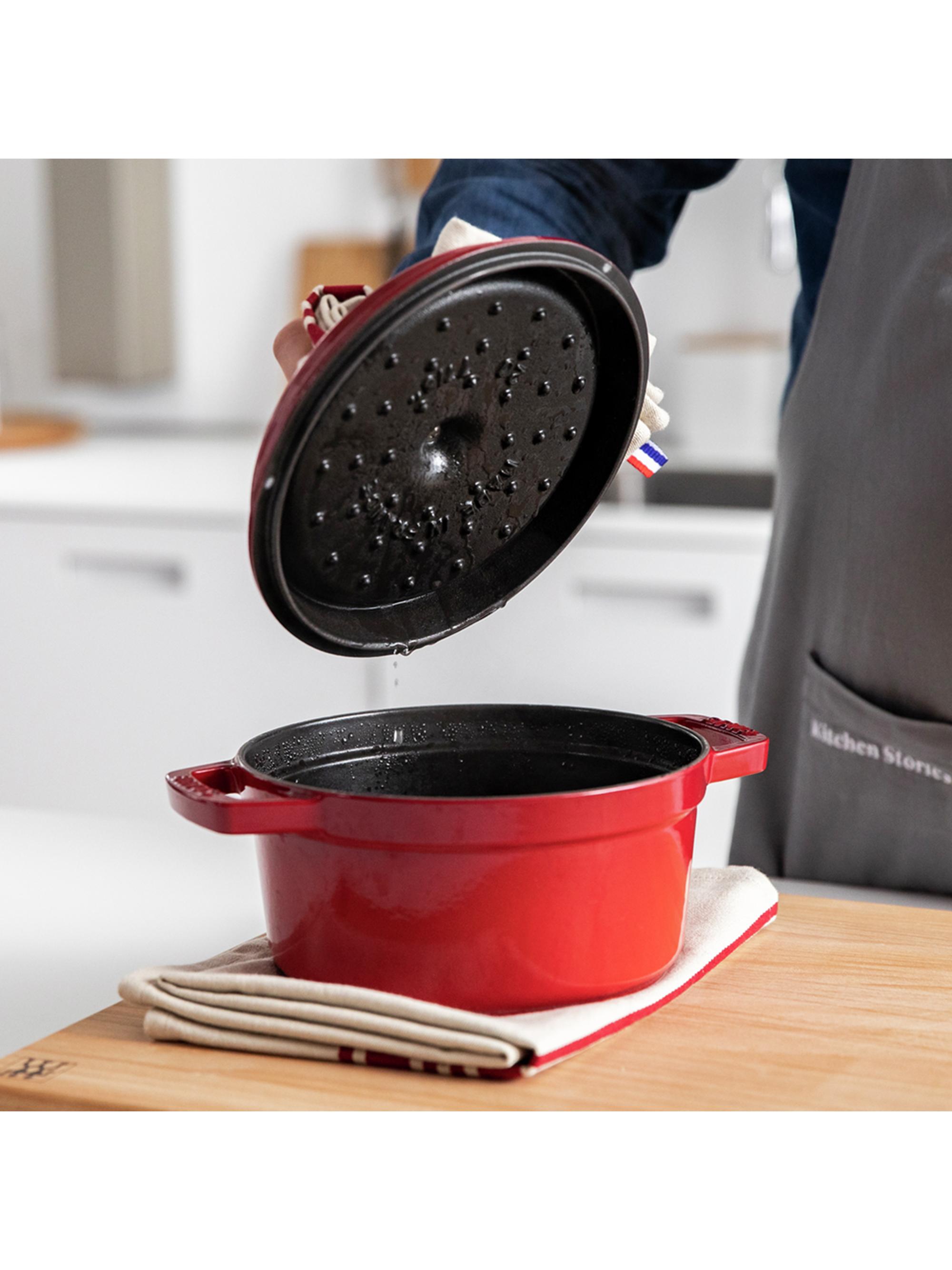 Staub Cast Iron 4-Quart Round Cocotte | Saks Fifth Avenue