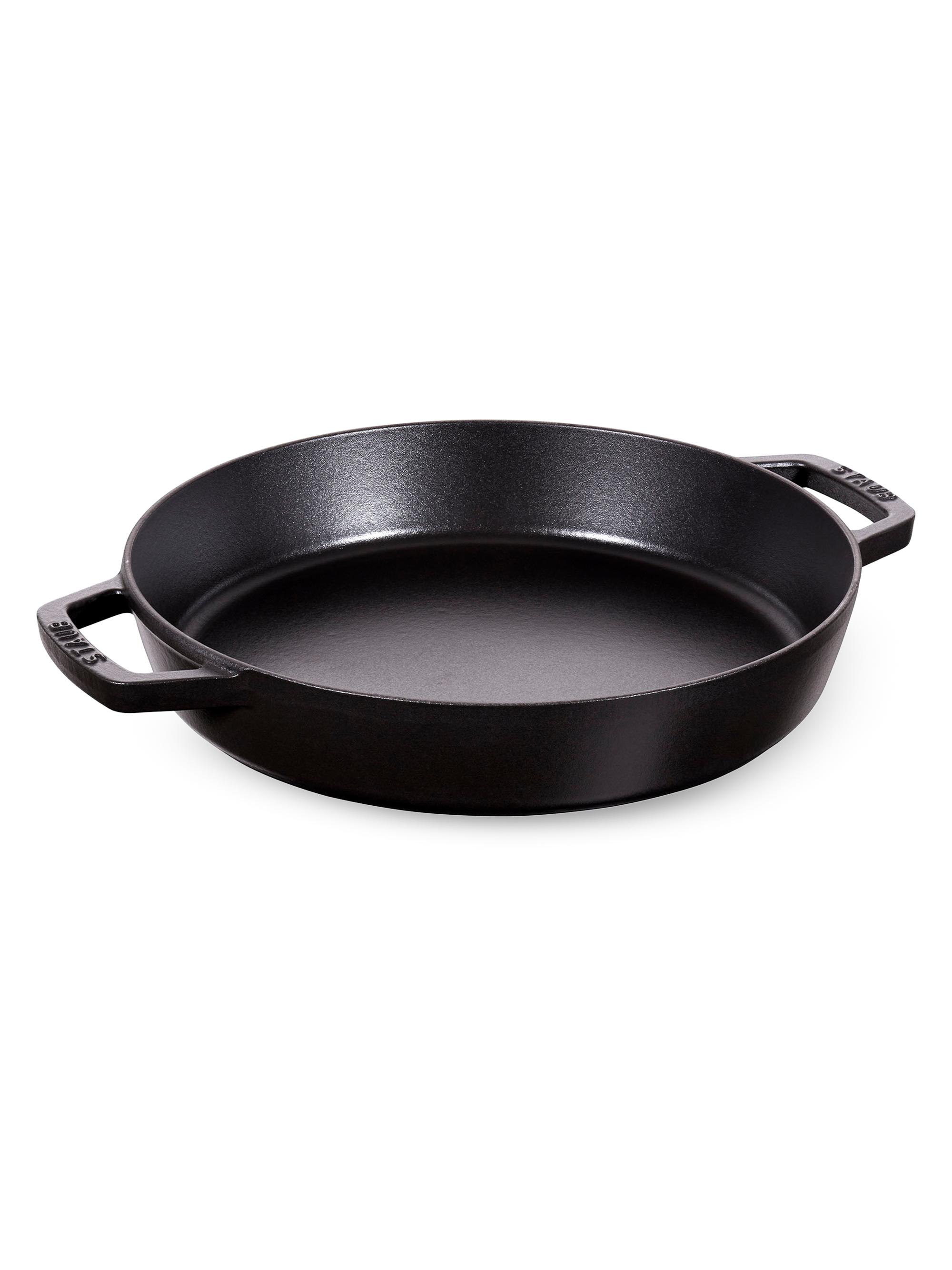 Staub Cast Iron 13''Double Handle Fry Pan - Matte Black