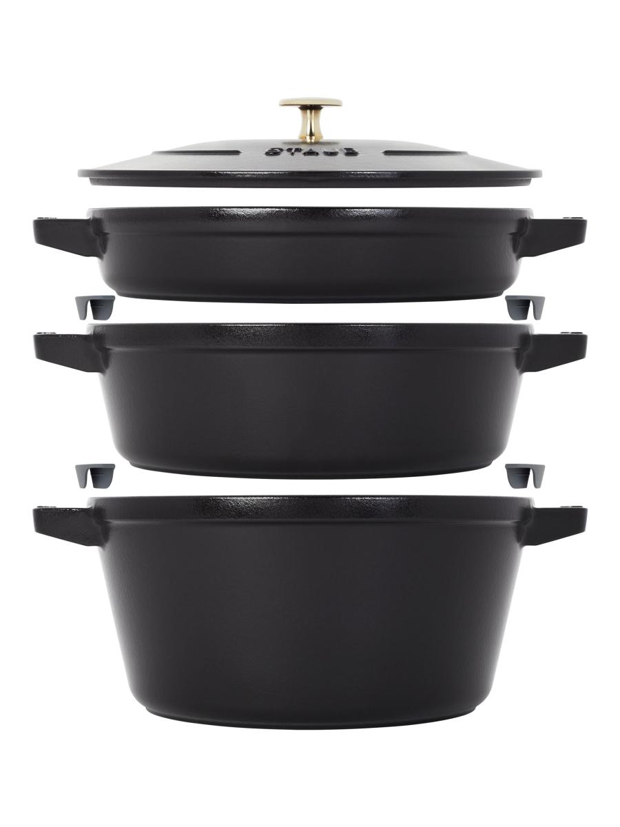 Staub Cast Iron 4-Piece Stackable Set | Saks Fifth Avenue