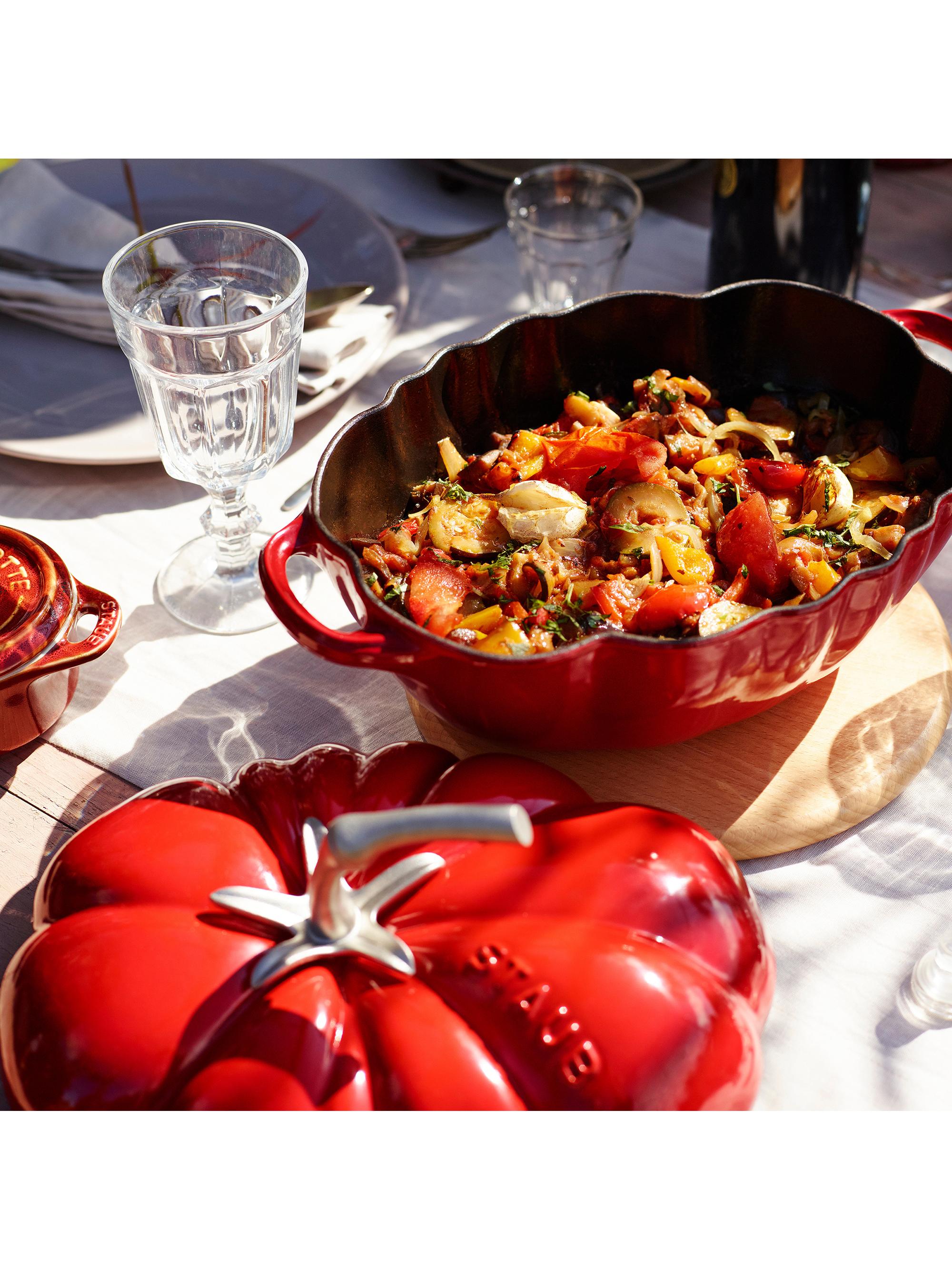 Staub Cast Iron 3 Quart Tomato Cocotte | Saks Fifth Avenue