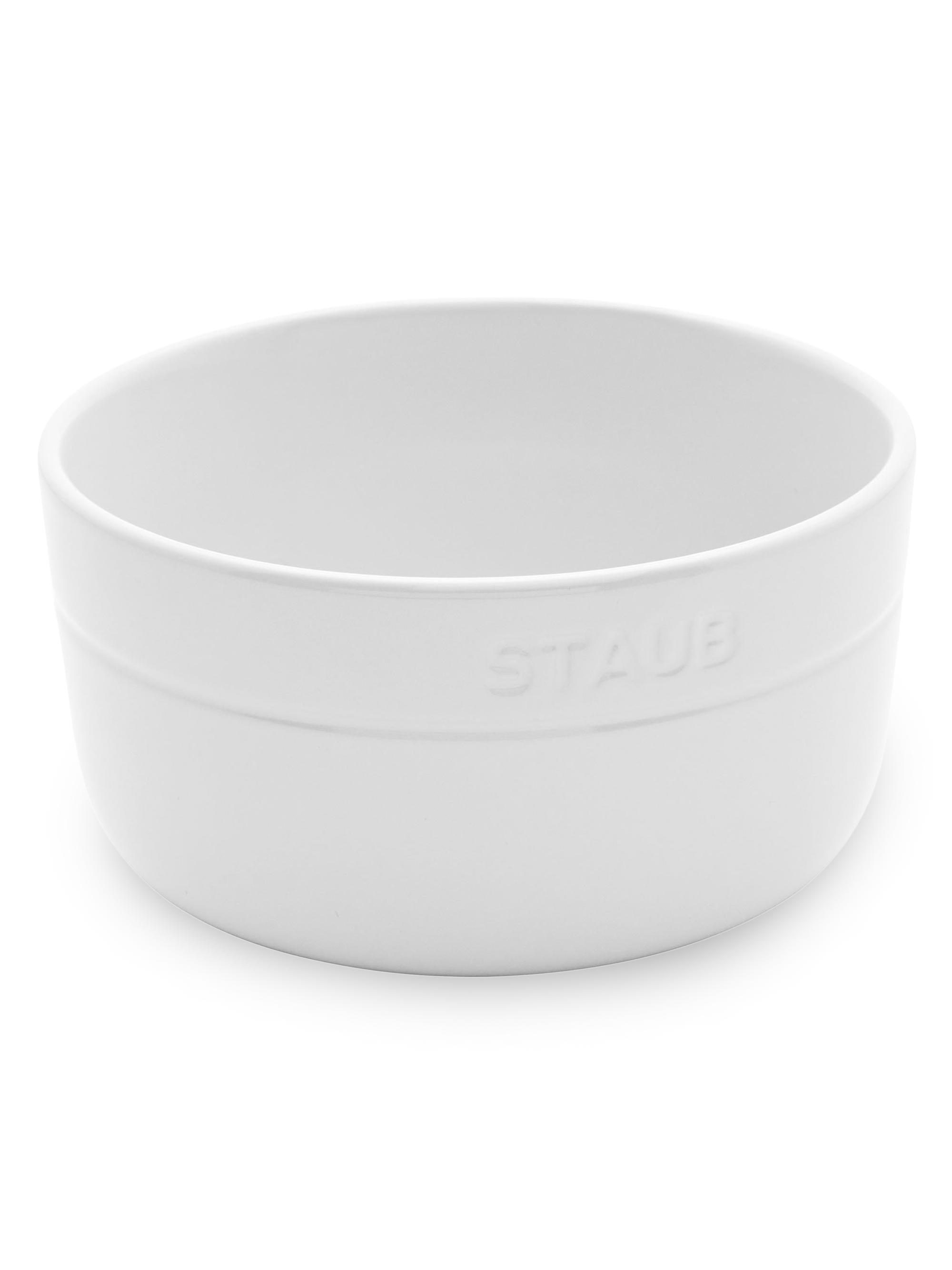 Staub Ceramic Dinnerware 4 Piece 5''Cereal Bowl Set - White