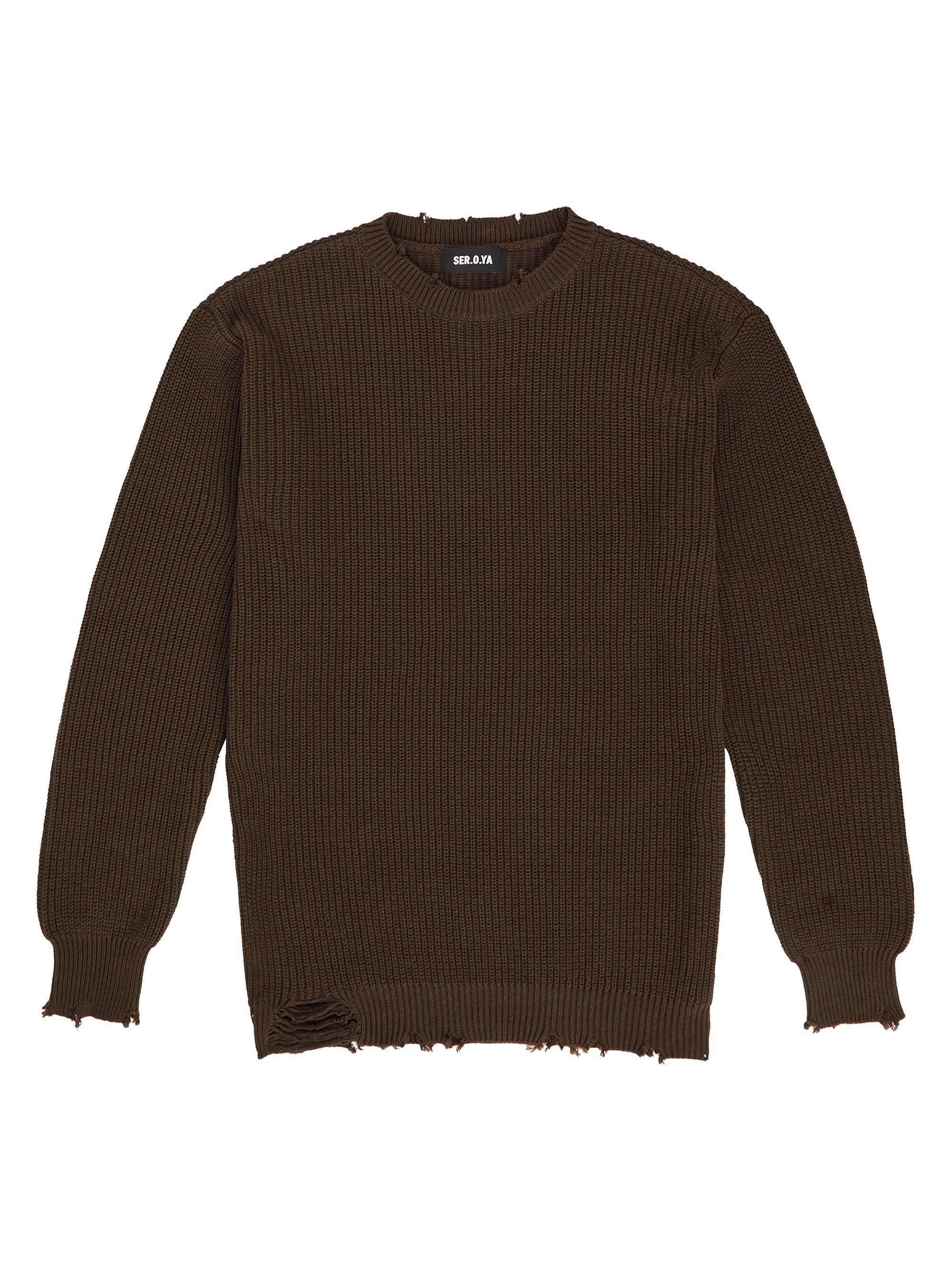 Ser.o.ya Men's Dylan Knit Sweater - Ash Brown