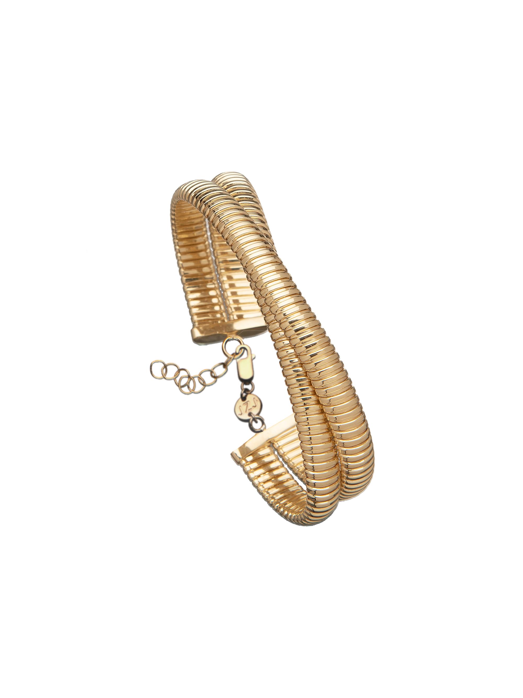 Jennifer Zeuner Jewelry Women's Mattea 18K-Gold-Plated Snake Chain Bracelet - Yellow Gold Plated Silver