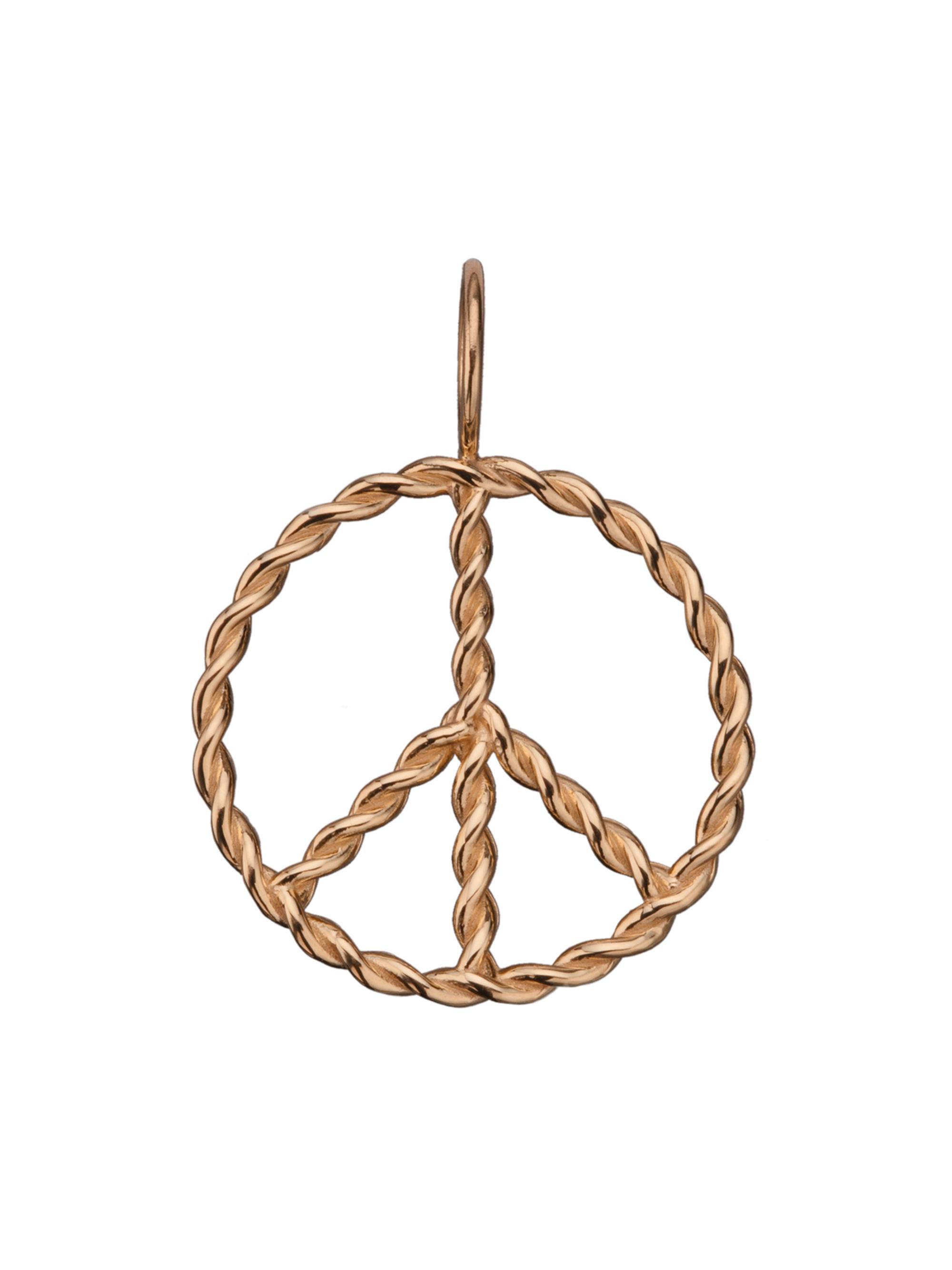 Jennifer Zeuner Jewelry Women's Axel 18K-Gold-Plated Peace Sign Charm - Gold Vermeil