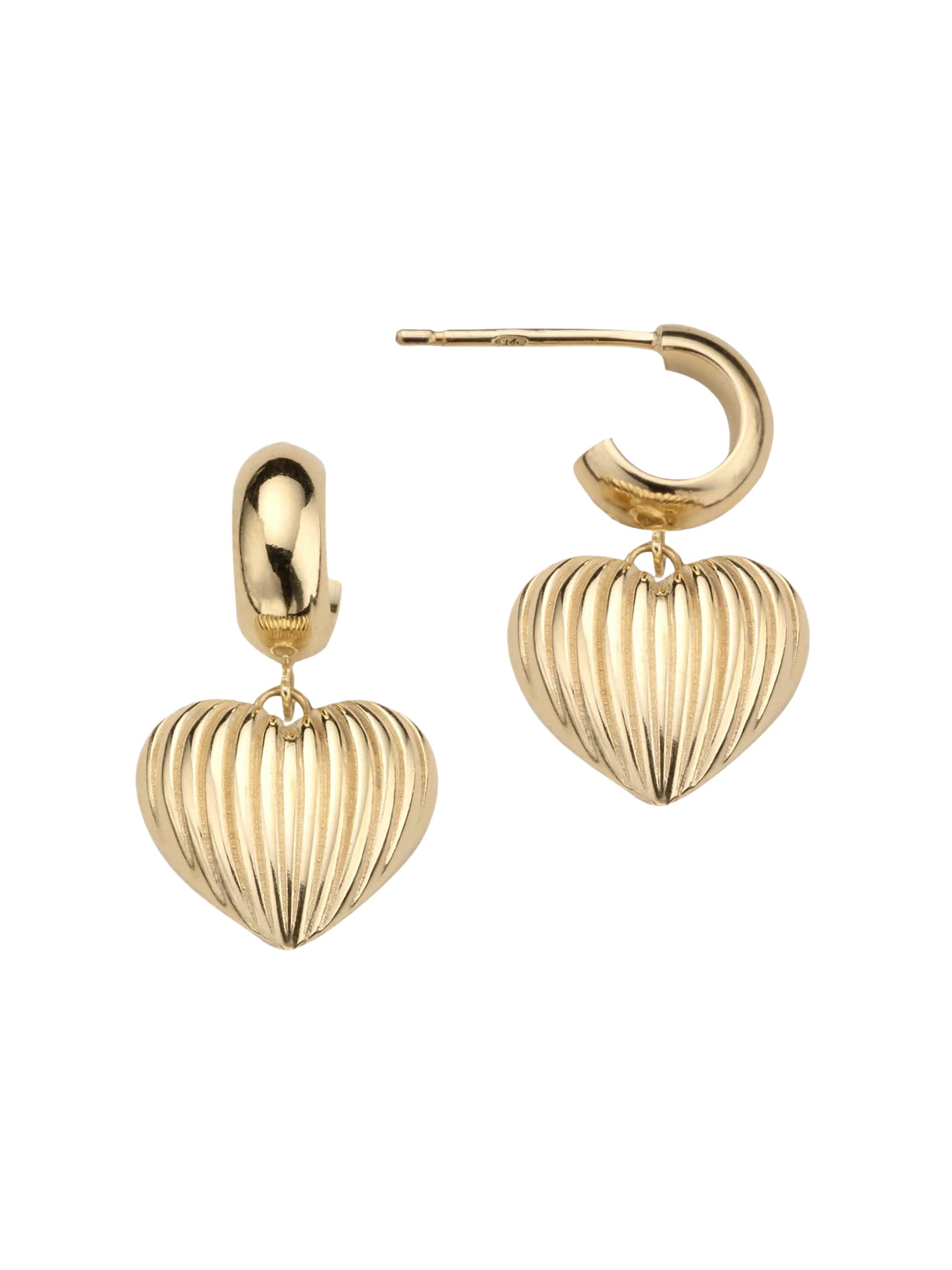 Jennifer Zeuner Jewelry Women's Chara 18K-Gold-Plated Huggie Earrings - Yellow Gold Plated Silver