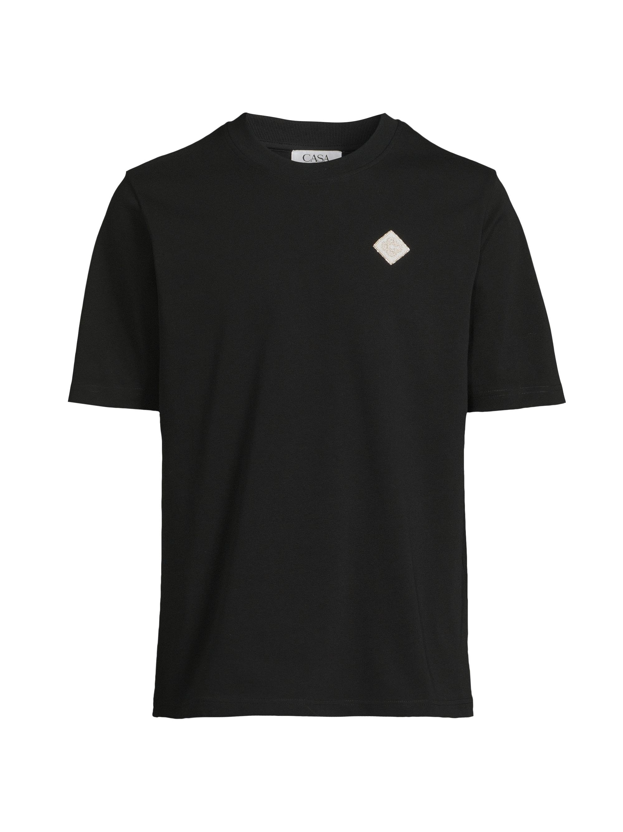 Casablanca Men's Pearl Diamond Patch T-Shirt - Pearl Diamond Patch