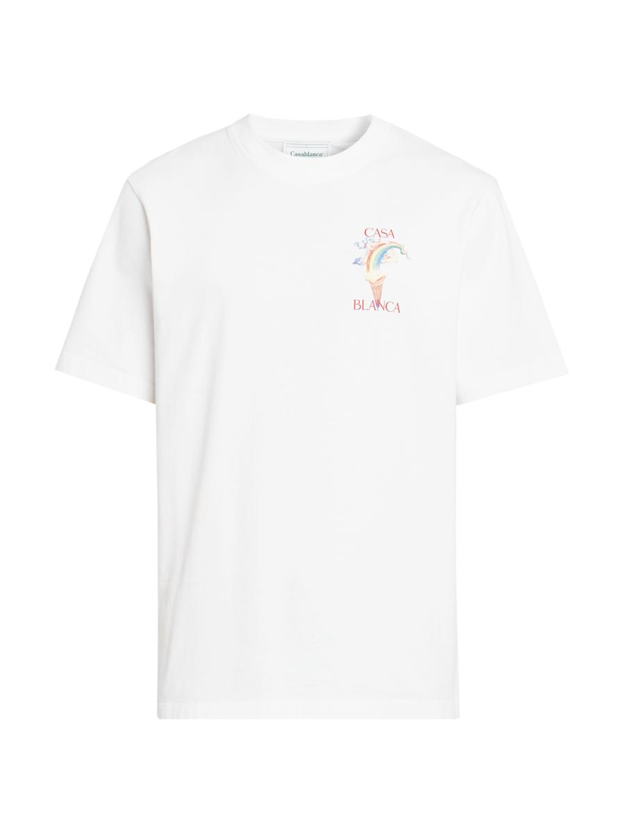 Tシャツ・カットソー [CASABLANCA]Looking At The Beauty T-shirt Casablanca Looking At The Beauty Of The World T-shirt