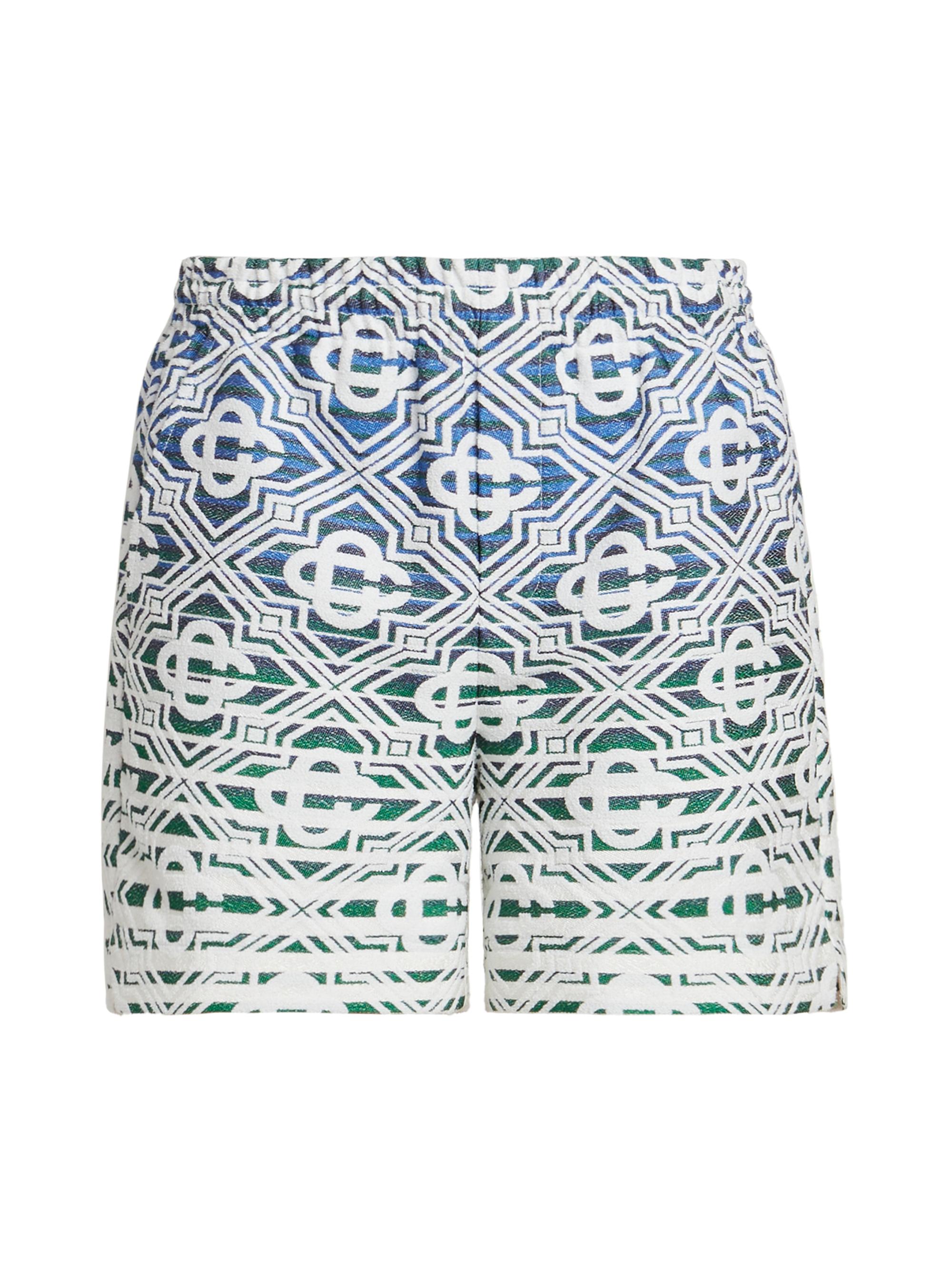 Casablanca Men's Monogrammed Cotton-Blend Shorts - Monogram Gradient